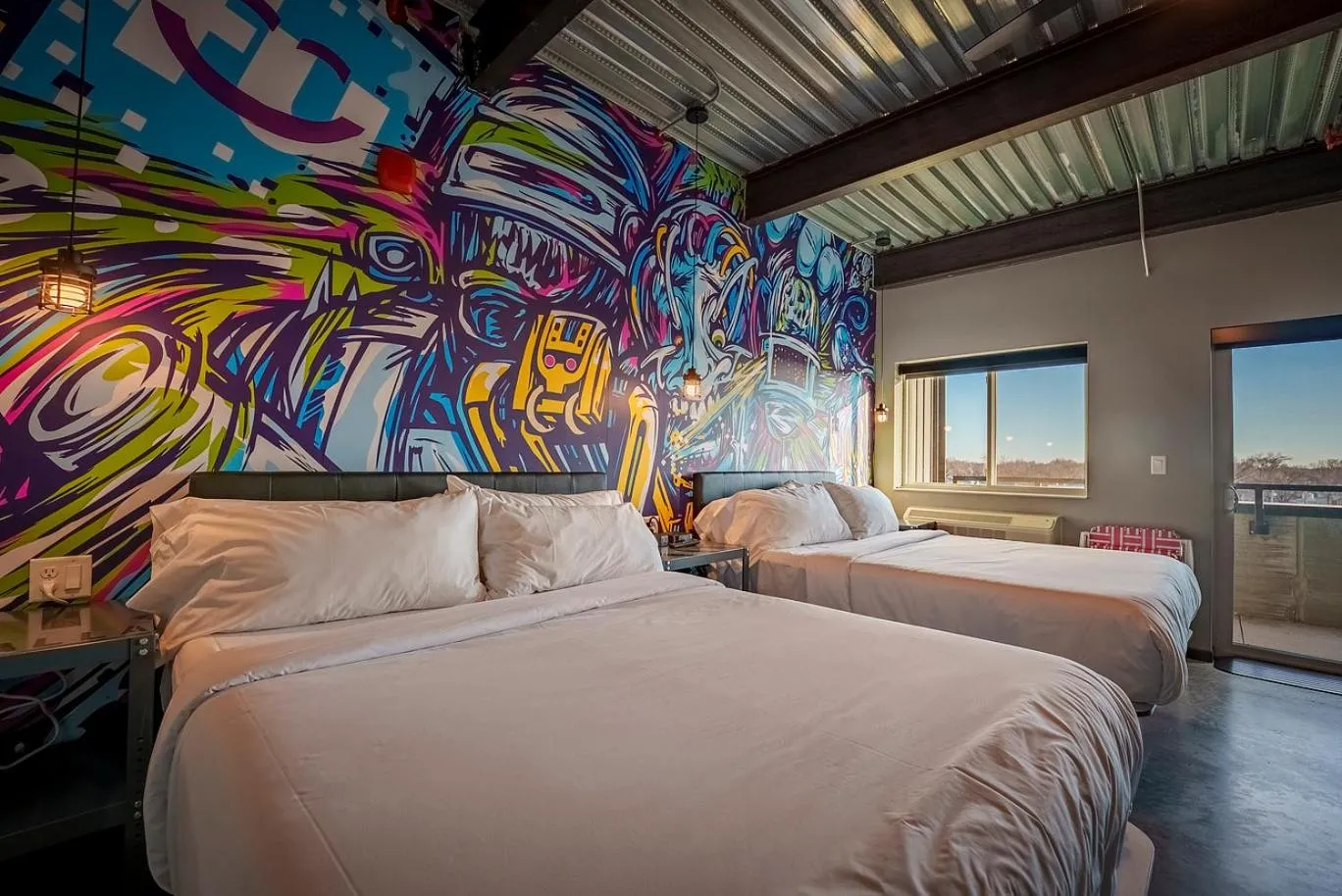 Bed in Brewhalla Hotel