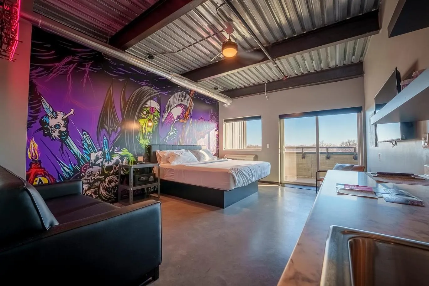 Bed in Brewhalla Hotel