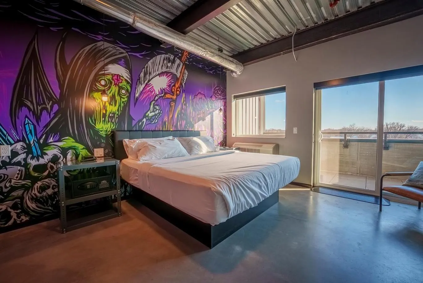 Bed in Brewhalla Hotel