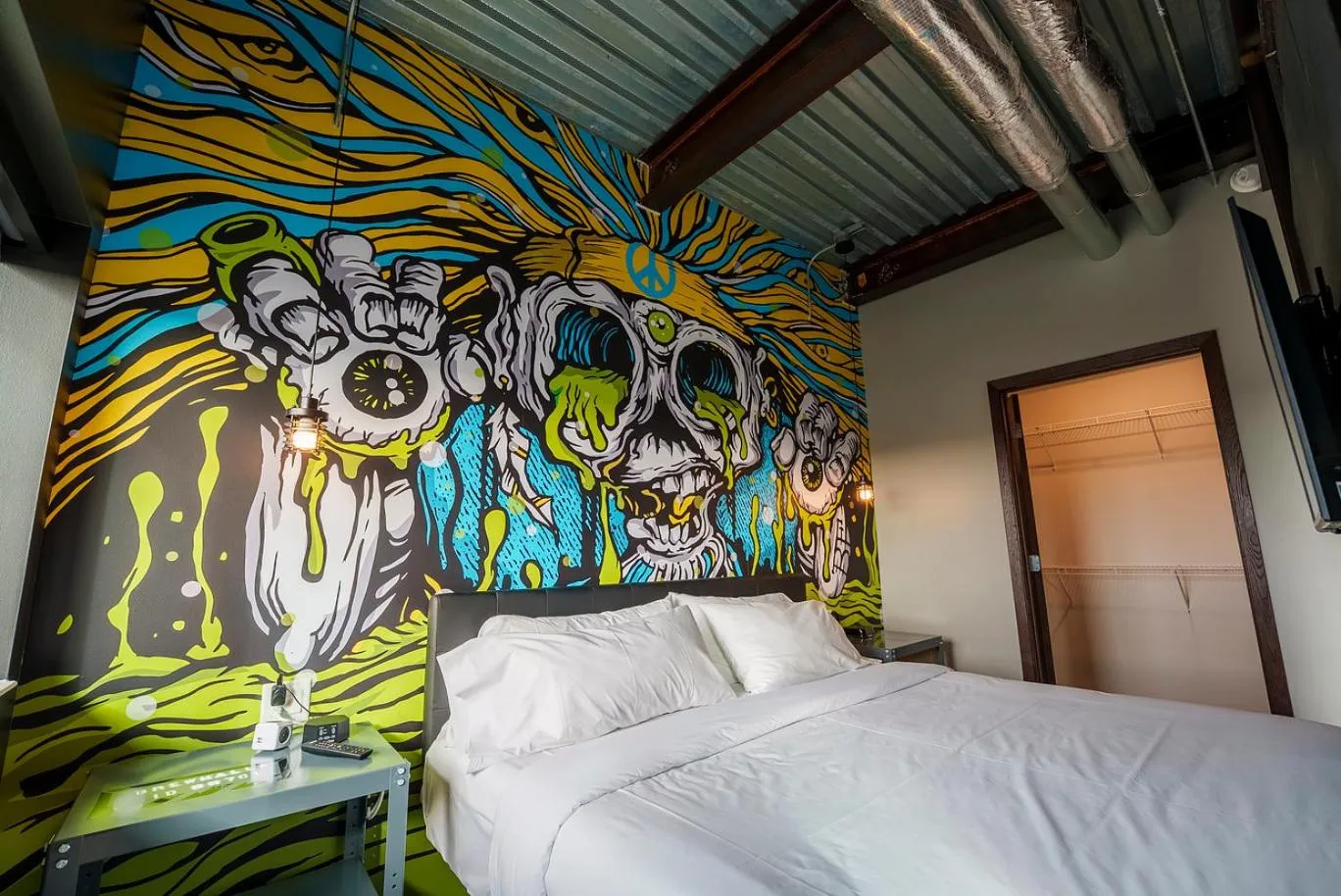 Bed in Brewhalla Hotel