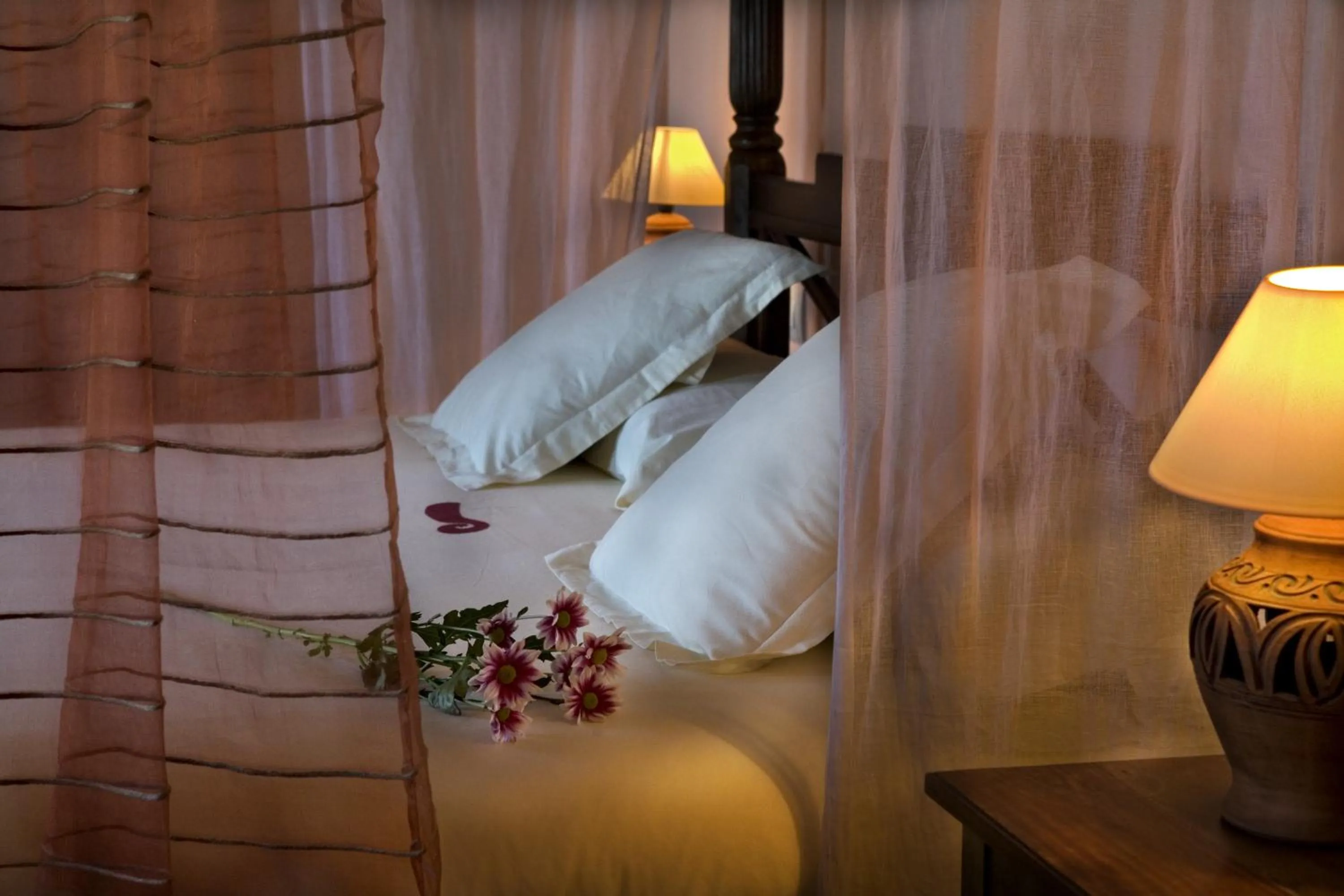 Bed in Hotel Rural La Data