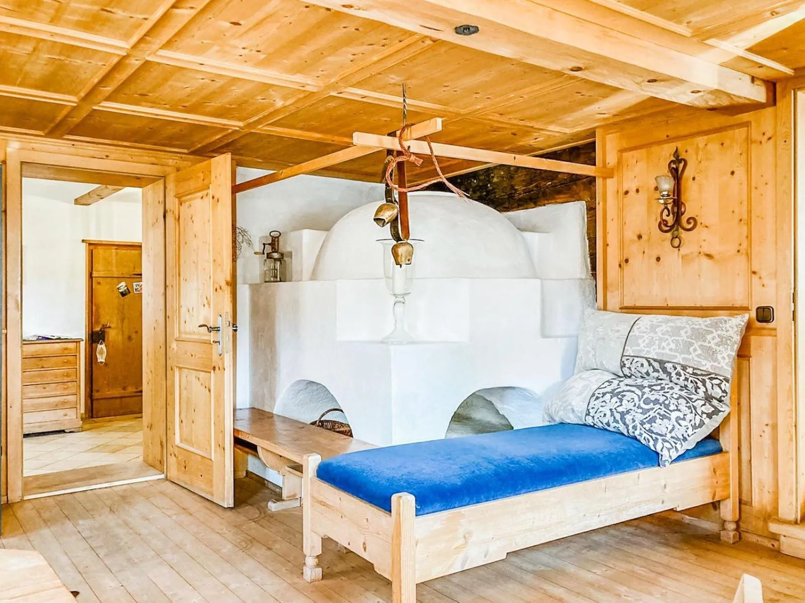 Bed in Alpenflair Ferienwohnung 316 Stadlloft