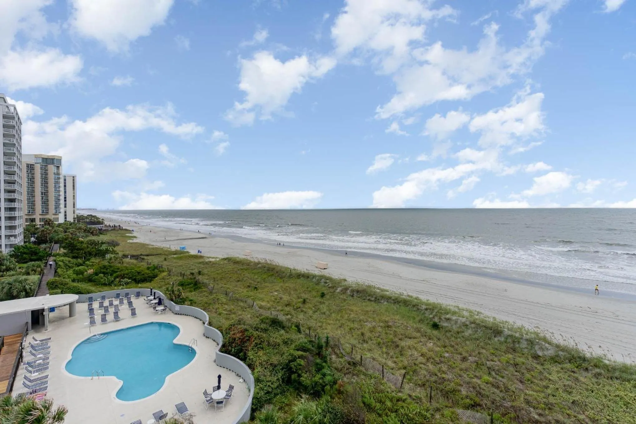 Beach in Gorgeously remodeled 2 bedroom ocean front unit - 509 South Hampton condo