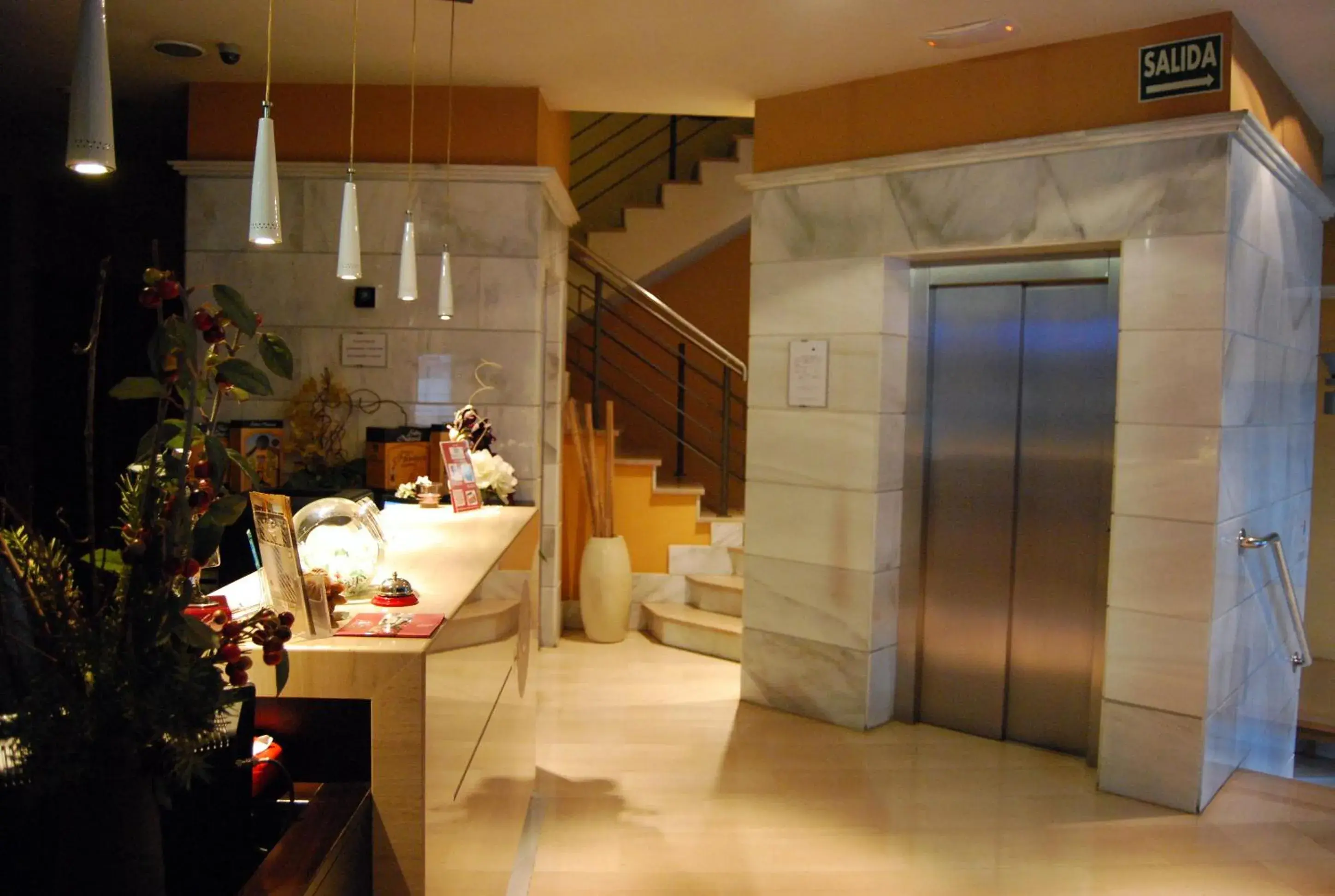 Lobby or reception in Hotel Mieres del Camino Lobby or reception in Hotel Mieres del Camino