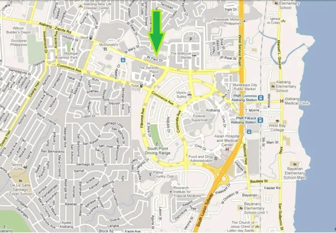 Text overlay in WestParc Cedar Alabang