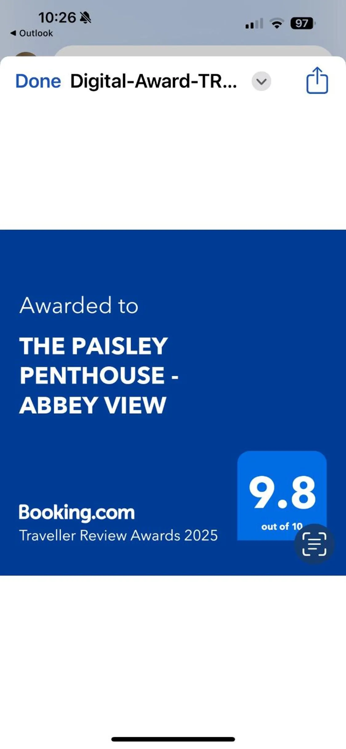 THE PAISLEY PENTHOUSE - ABBEY VIEW