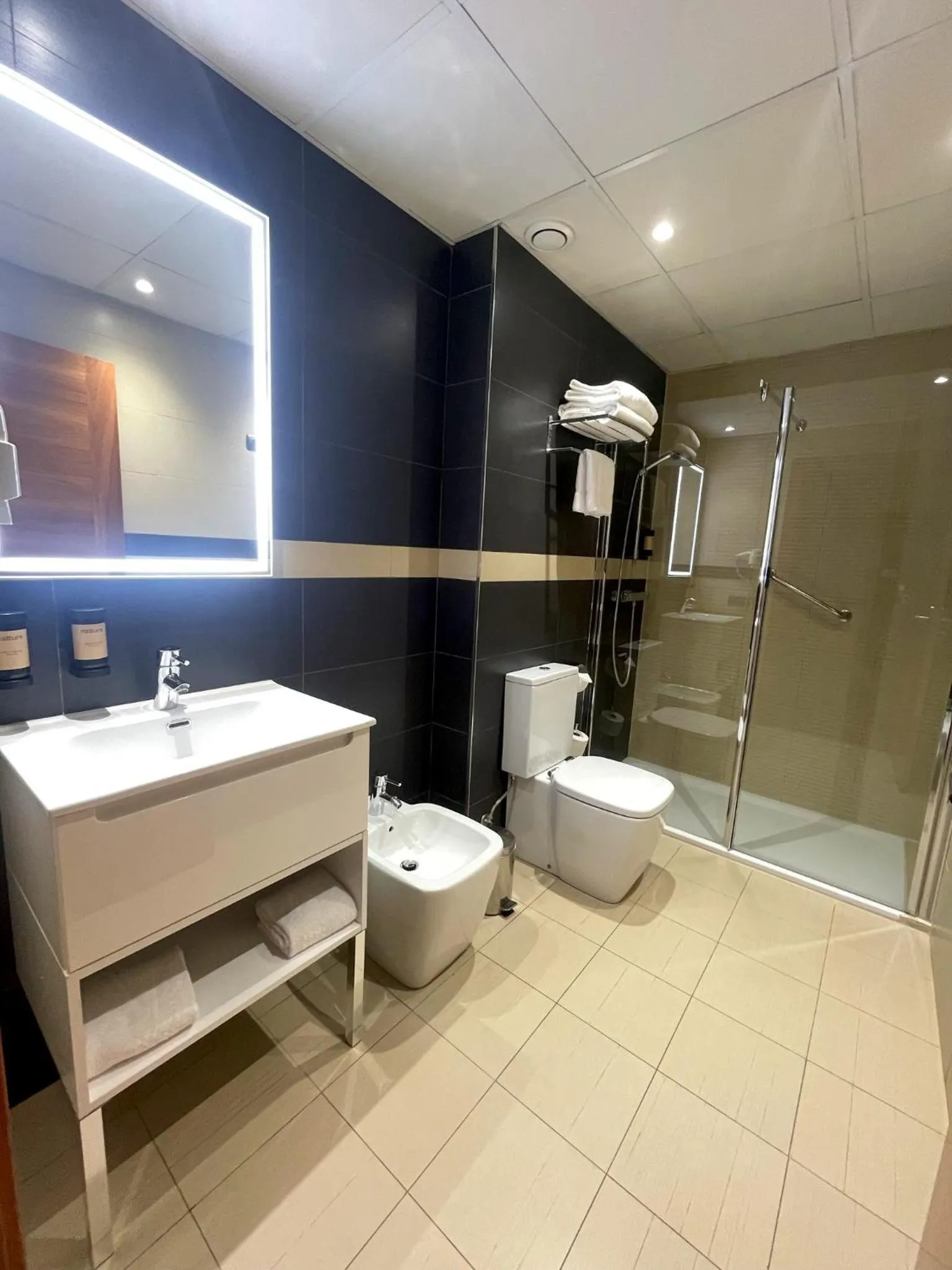 Shower in Hotel Apartamentos San Fermín Pamplona