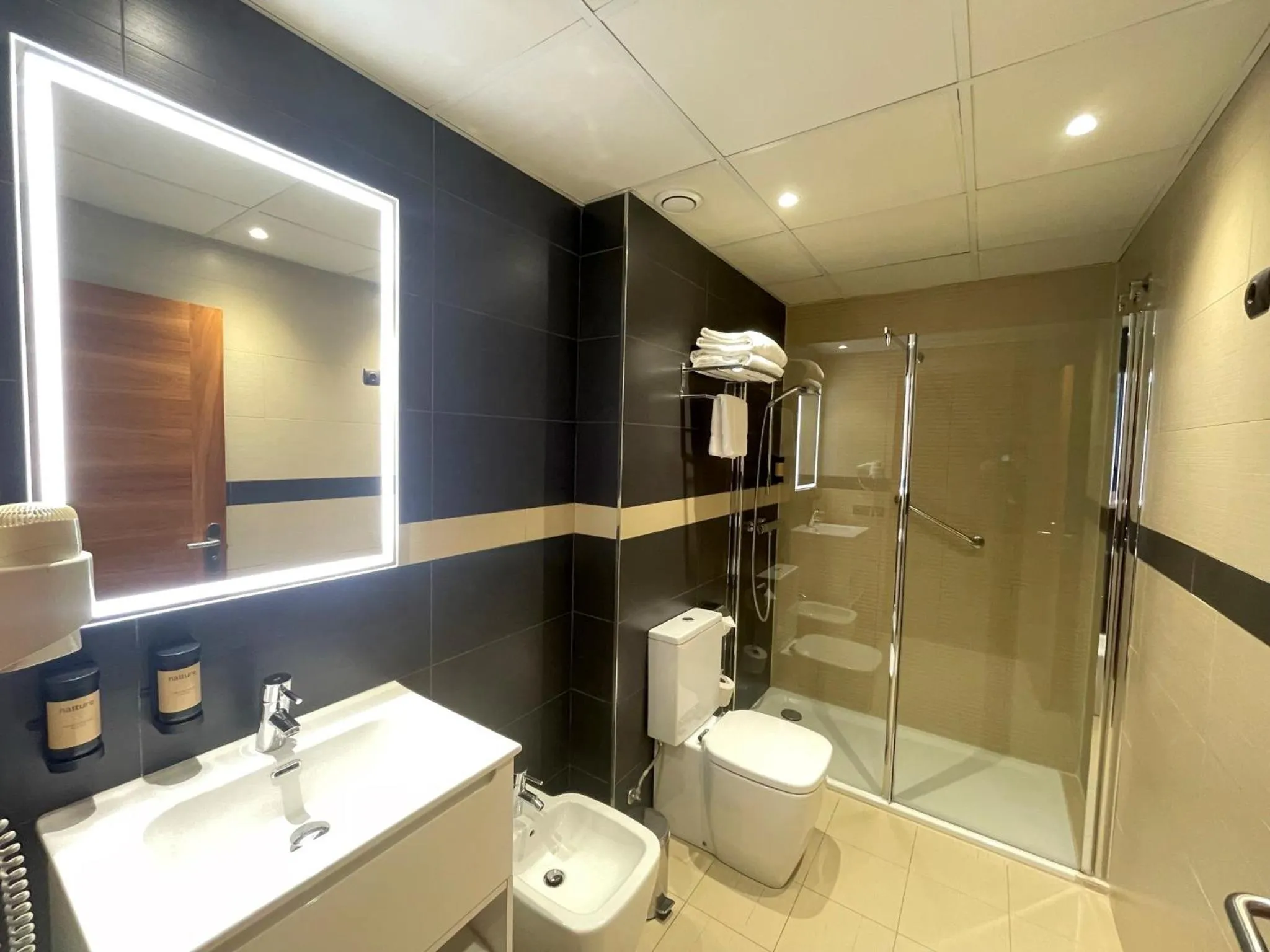 Toilet in Hotel Apartamentos San Fermín Pamplona