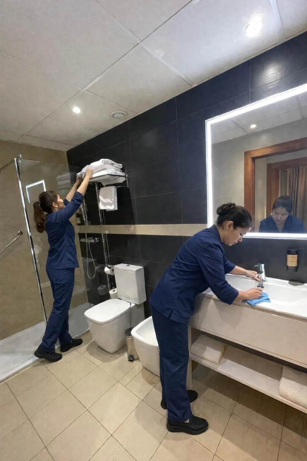 Bathroom in Hotel Apartamentos San Fermín Pamplona