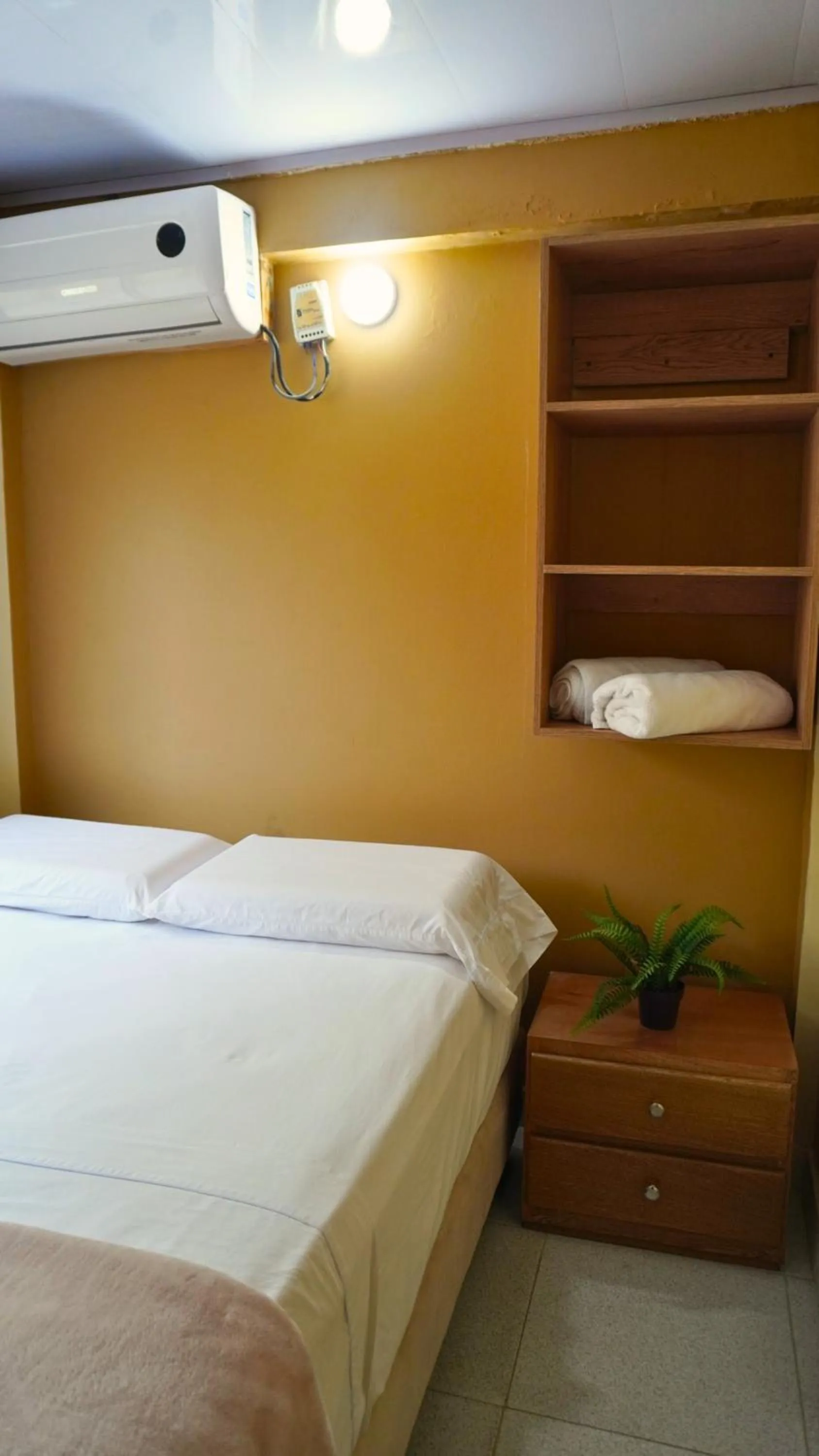 Bed in Hotel y Cabañas Covemar