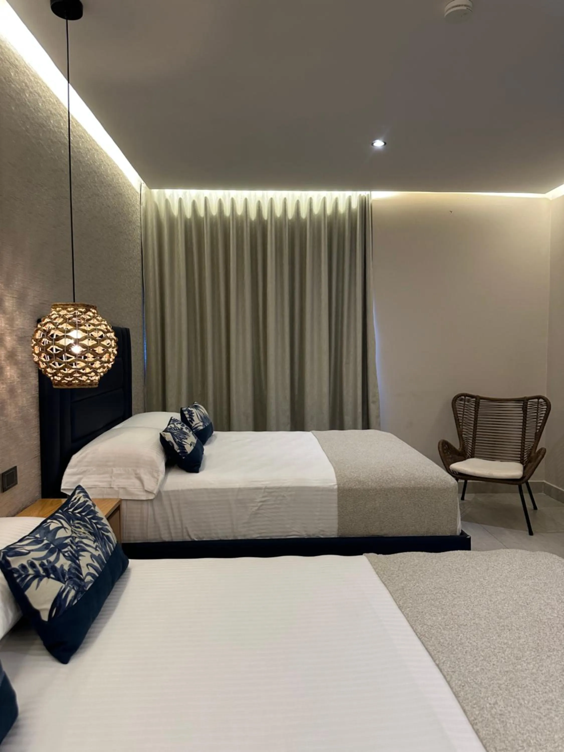 Bed in Hotel y Cabañas Covemar