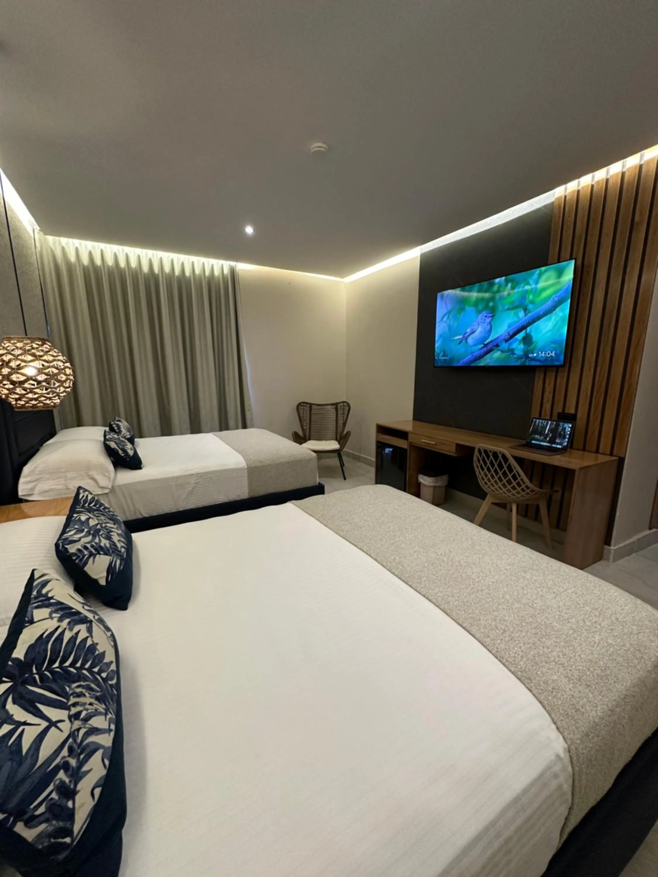 Bed in Hotel y Cabañas Covemar