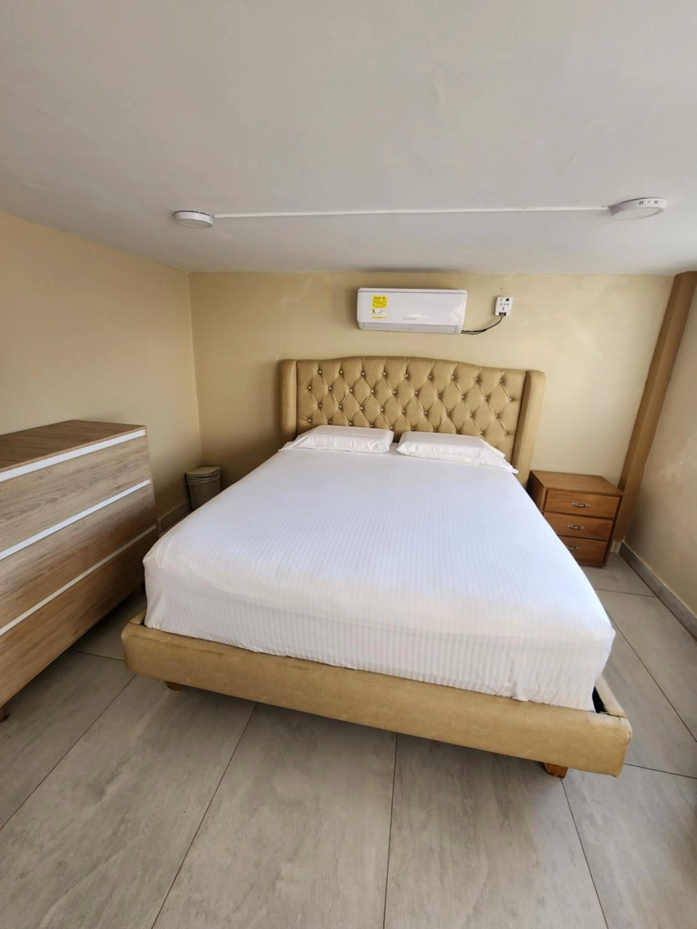 Bed in Hotel y Cabañas Covemar