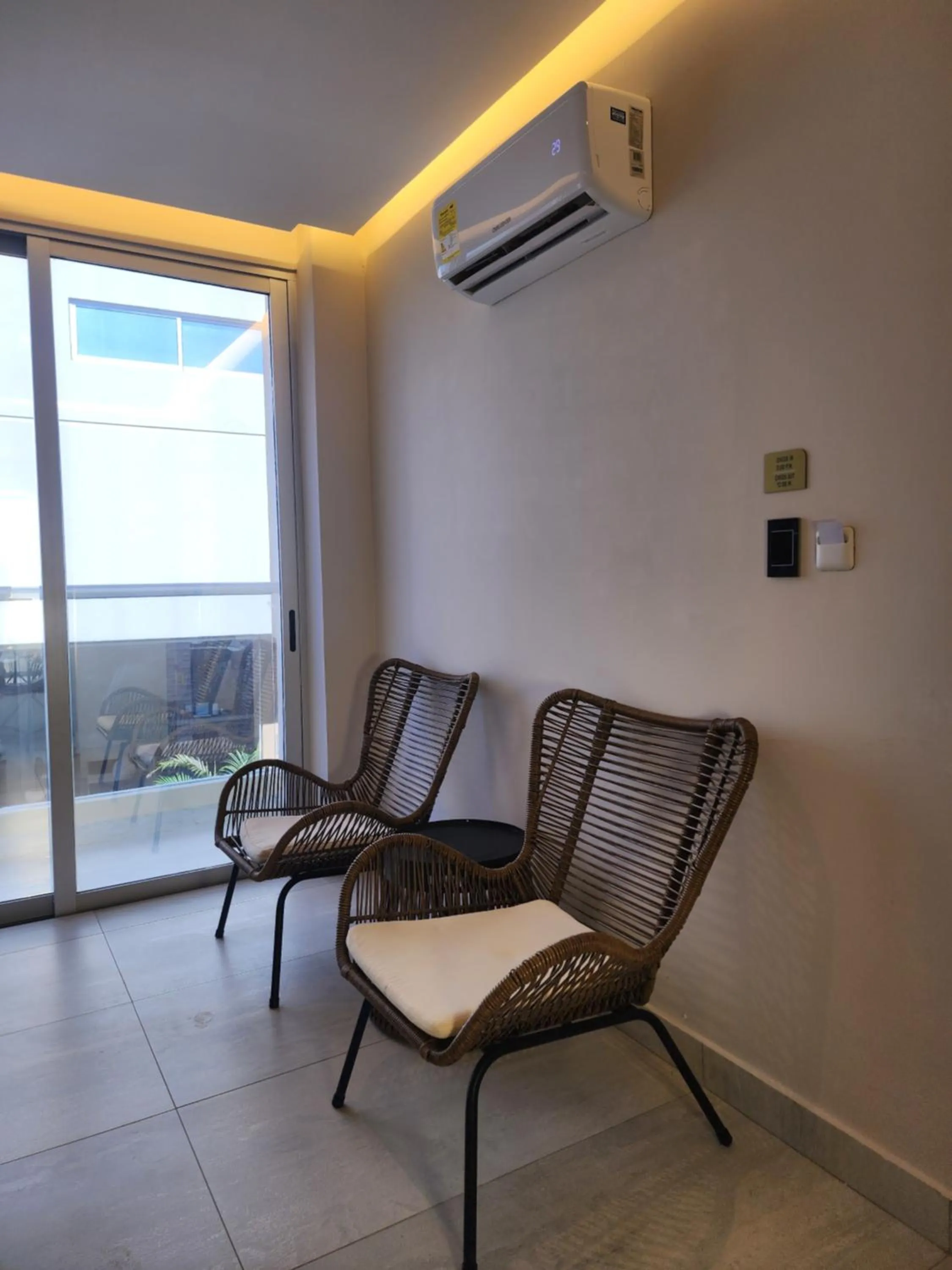 Seating area in Hotel y Cabañas Covemar