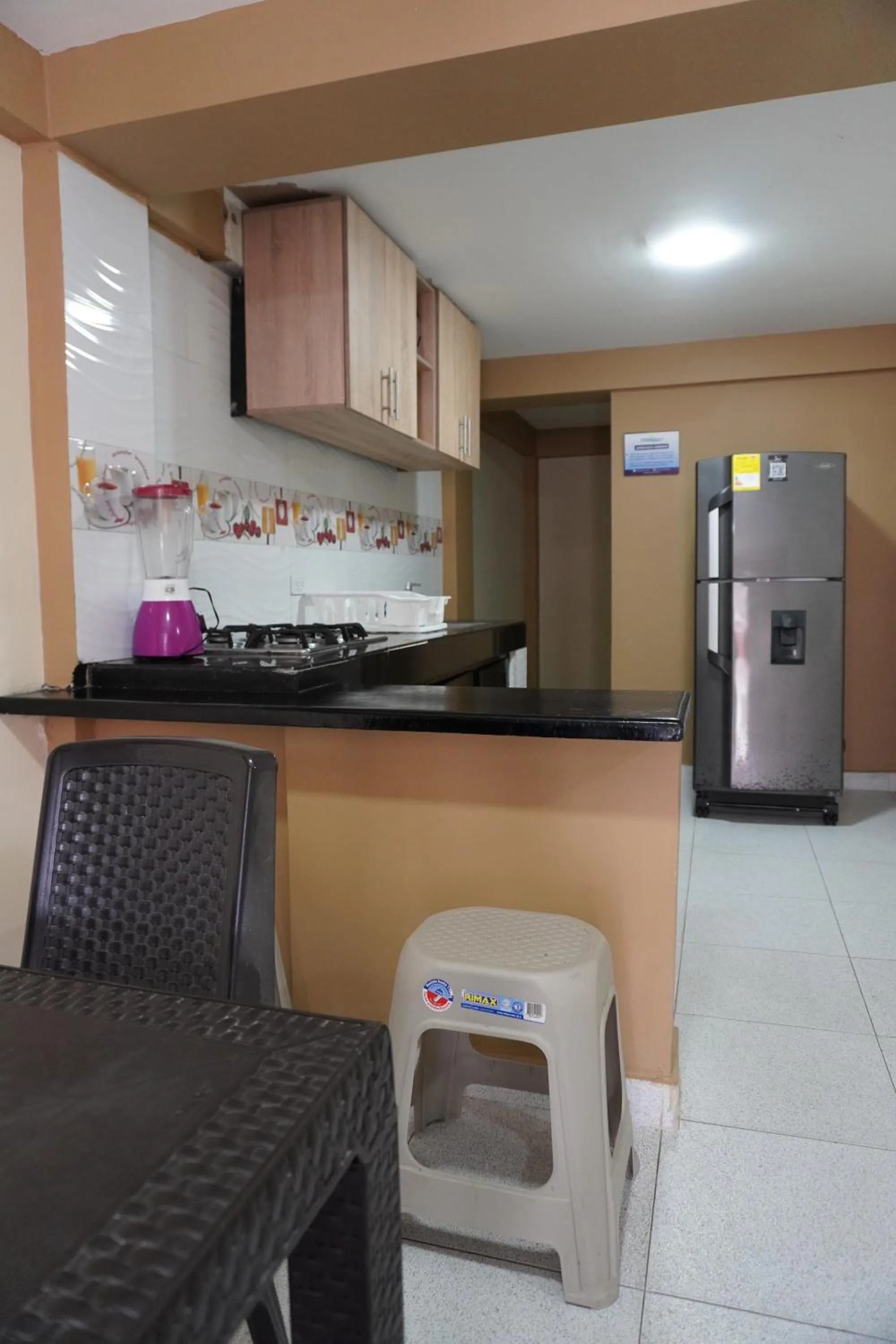 Kitchen or kitchenette in Hotel y Cabañas Covemar