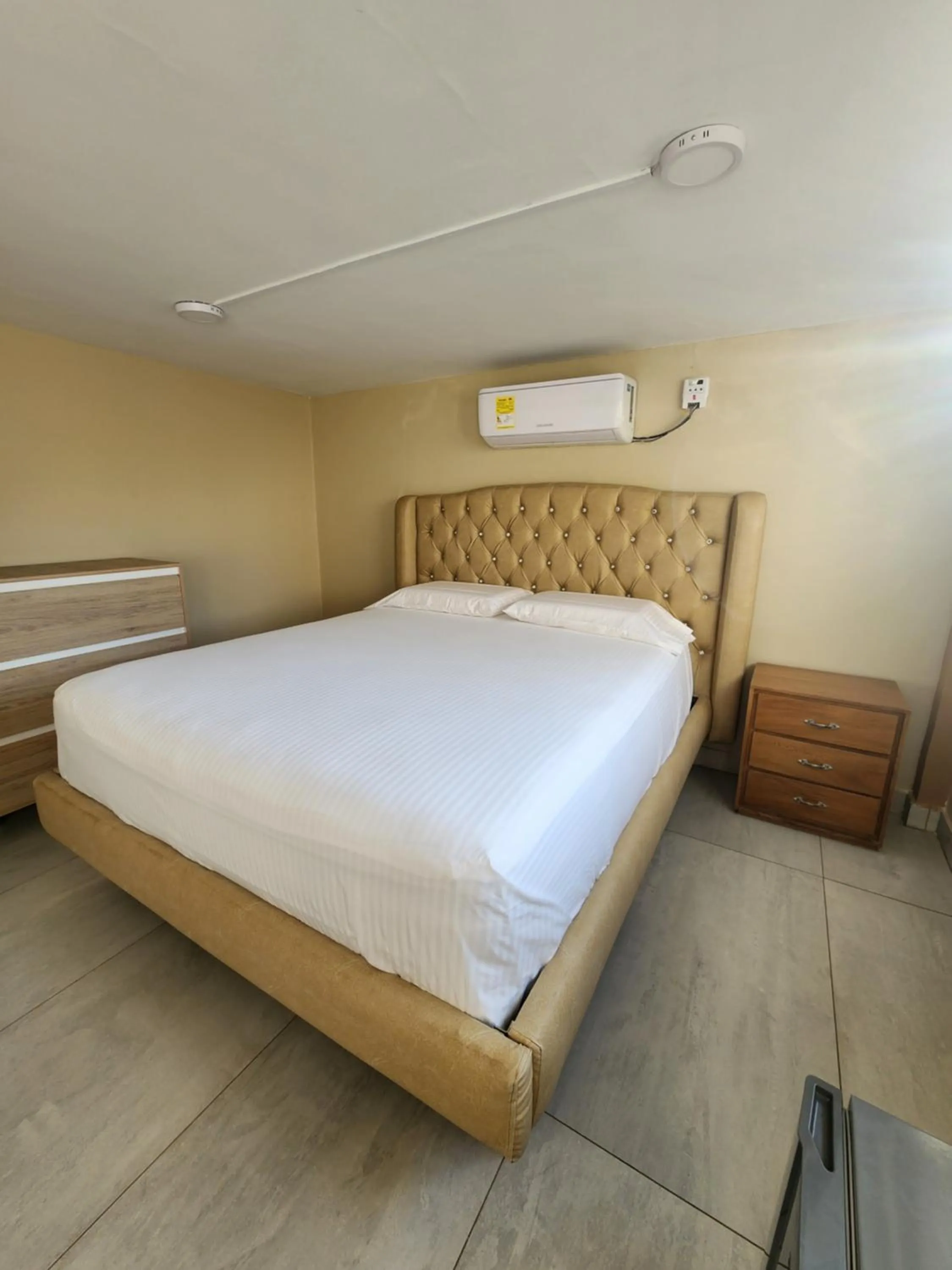 Bed in Hotel y Cabañas Covemar