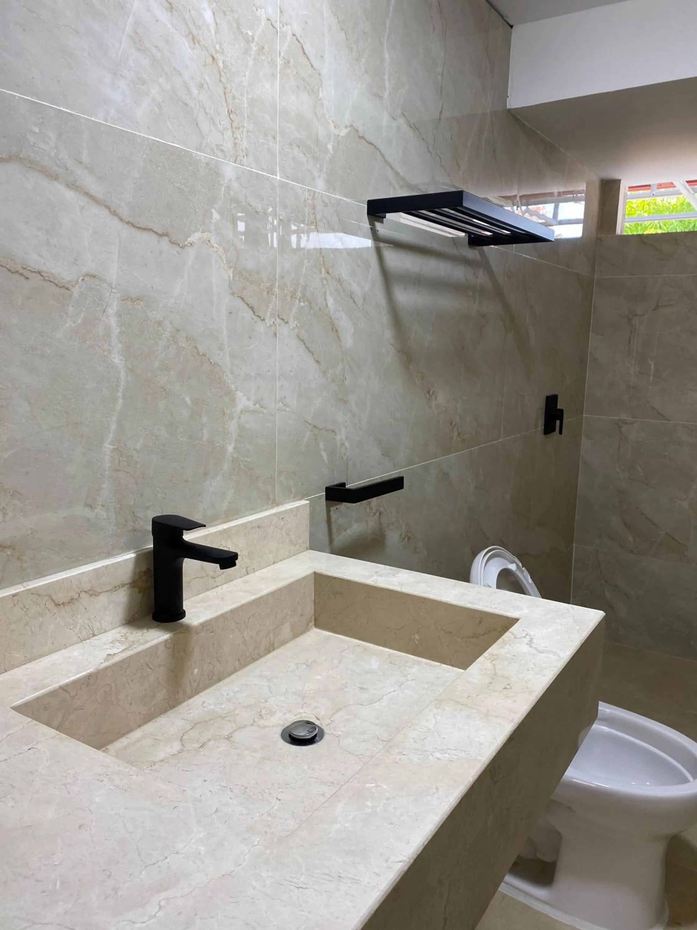 Bathroom in Hotel y Cabañas Covemar