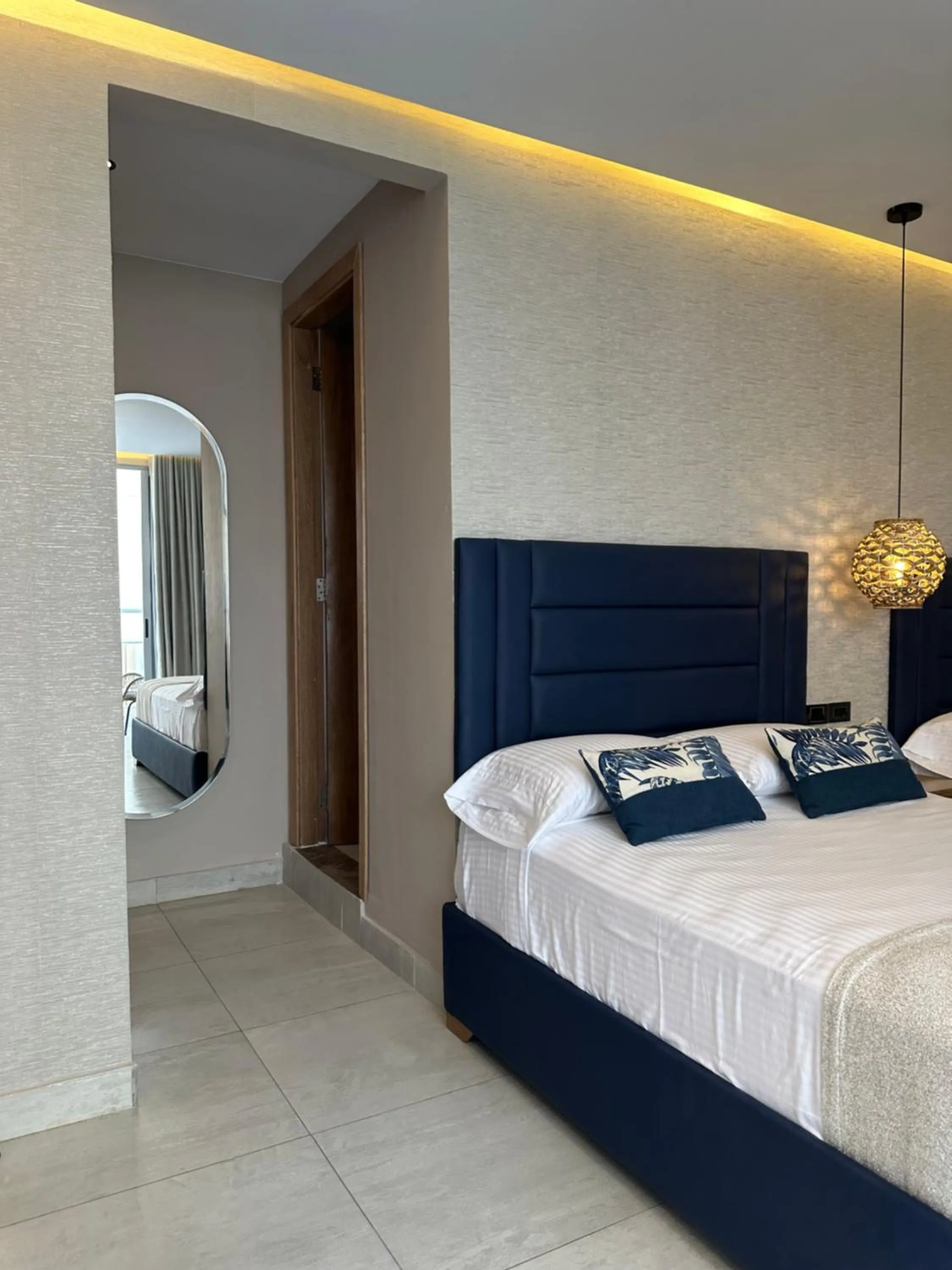 Bed in Hotel y Cabañas Covemar