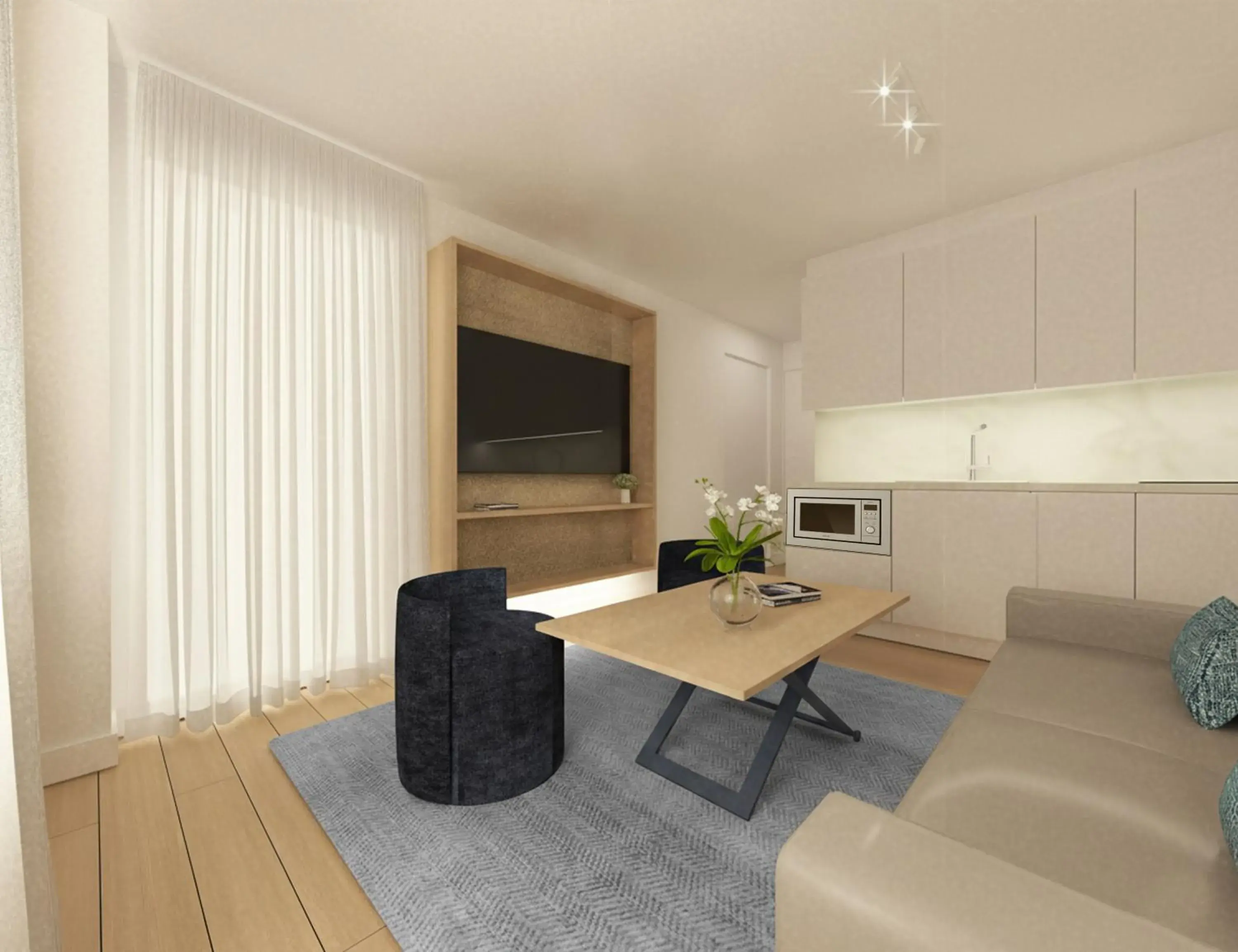 One-Bedroom Apartment (2 Adults + 2 Children) in Leo San Bruno One-Bedroom Apartment (2 Adults + 2 Children) in Leo San Bruno