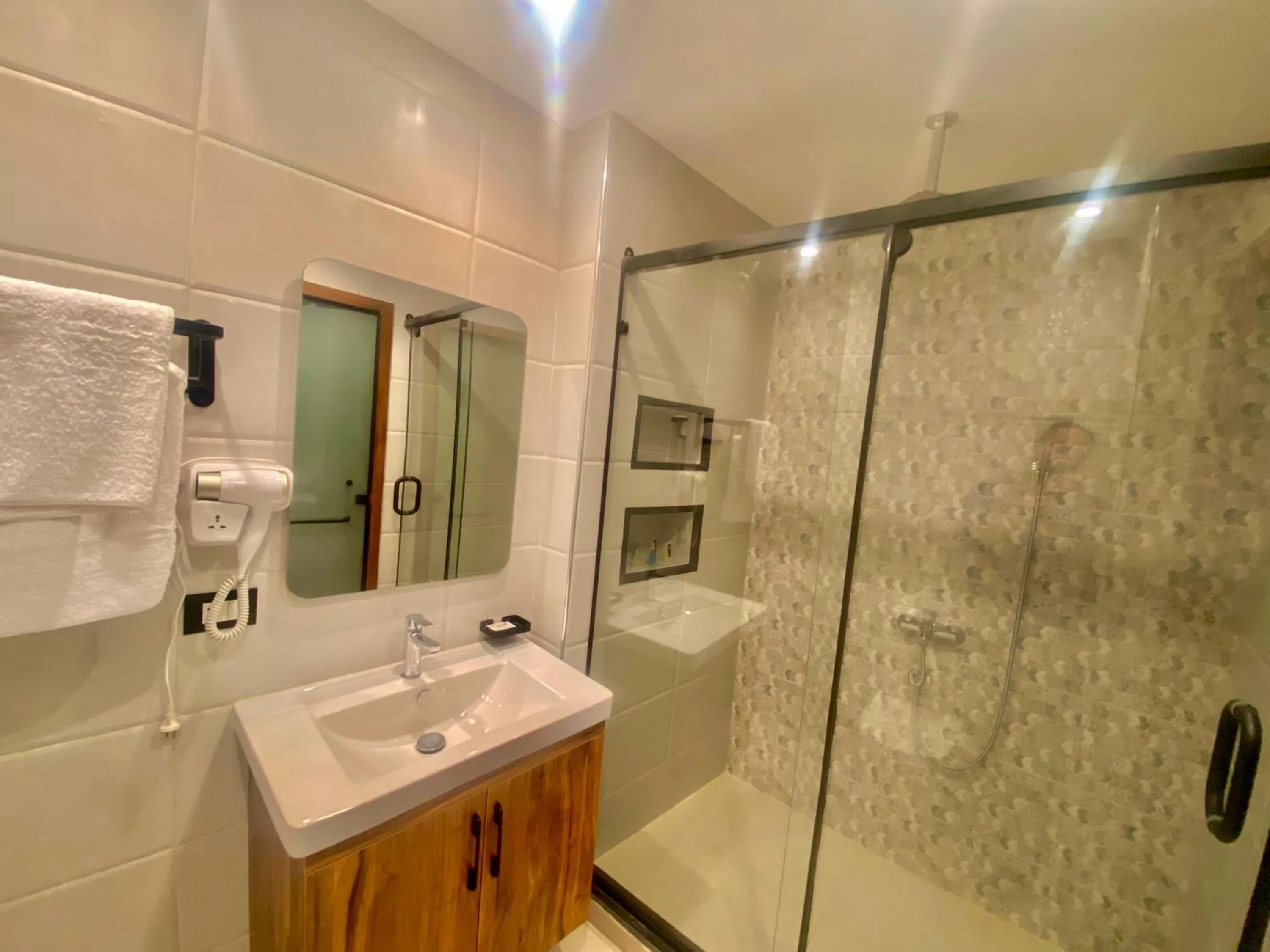 Bathroom in New Museum Guest House, Pyramids View