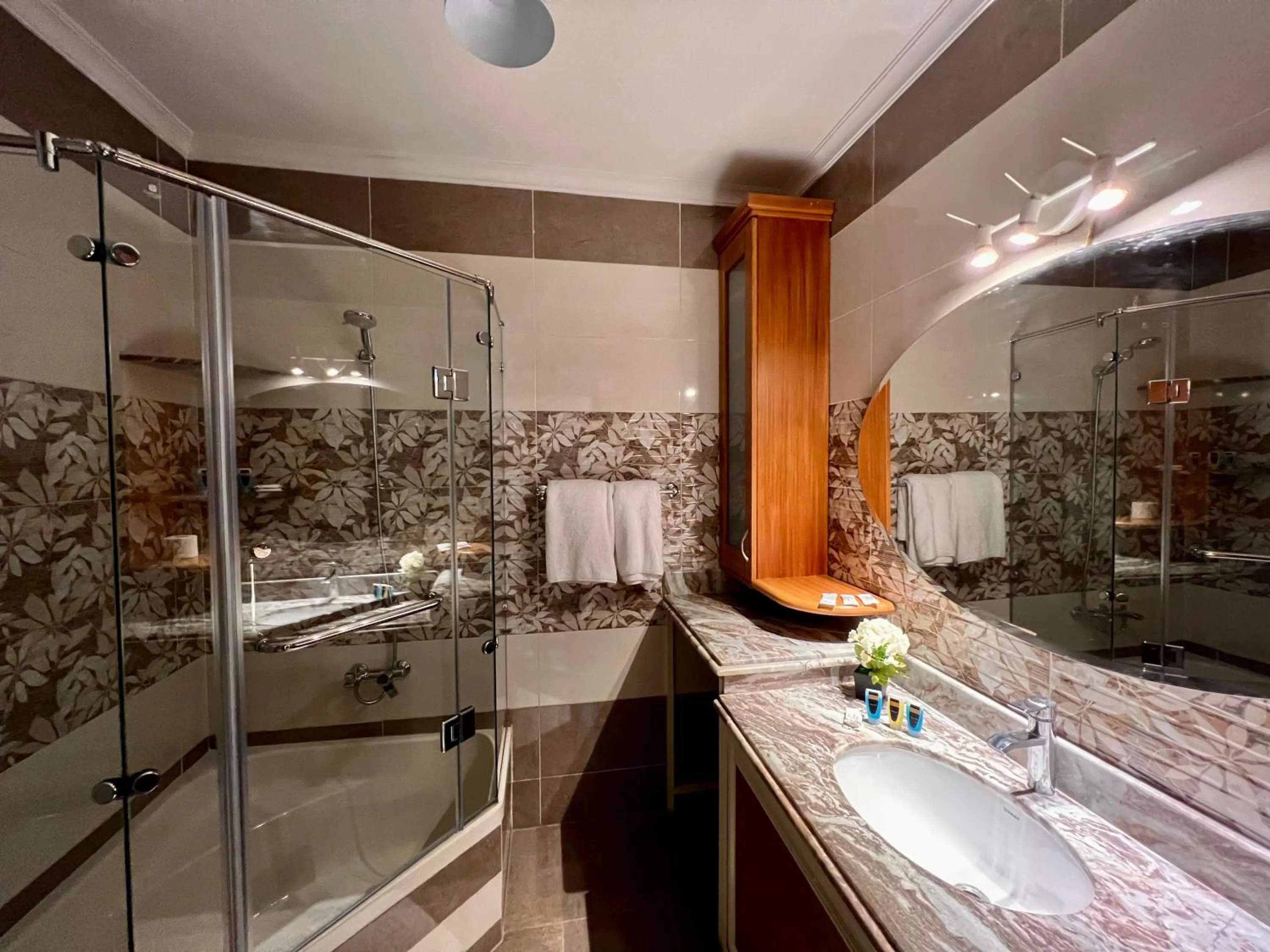 Shower in New Museum Guest House, Pyramids View