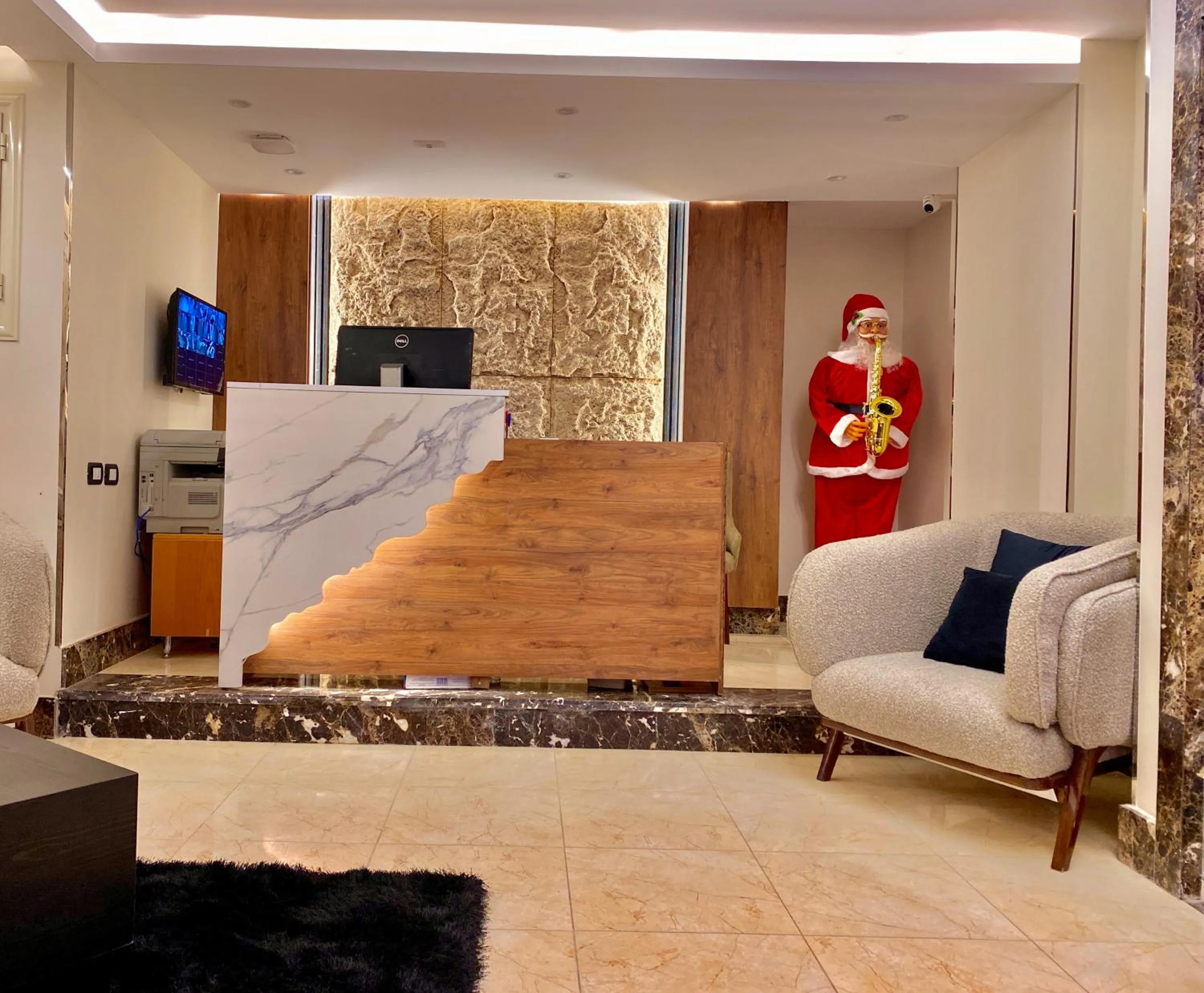 Lobby or reception in New Museum Guest House, Pyramids View