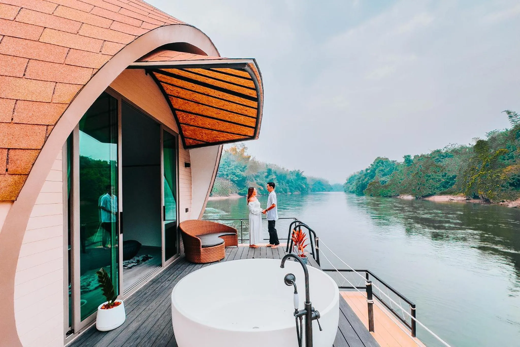 Hot Tub in VeeVaree Riverkwai Resort