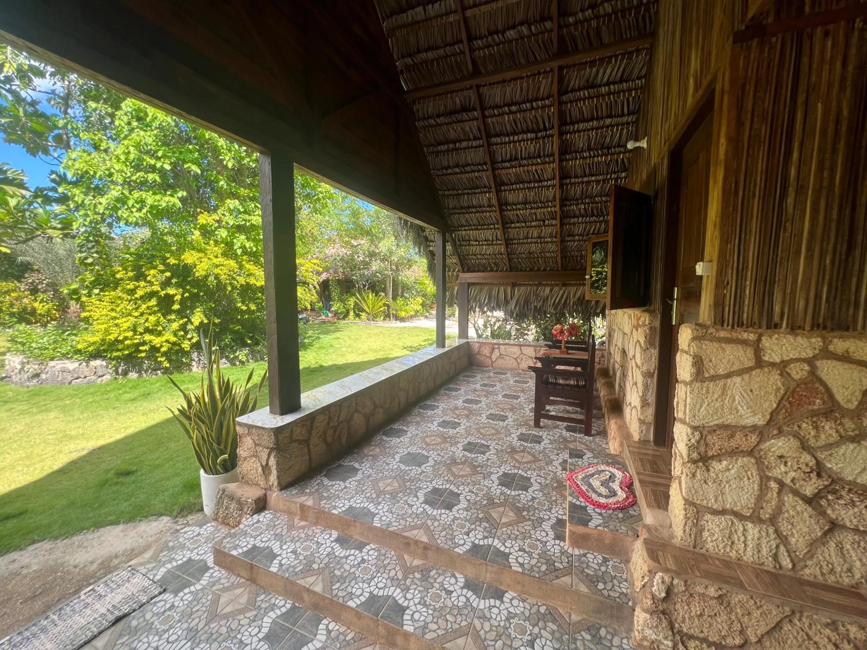 Patio in Rote Surf Resort - Lualemba Bungalows