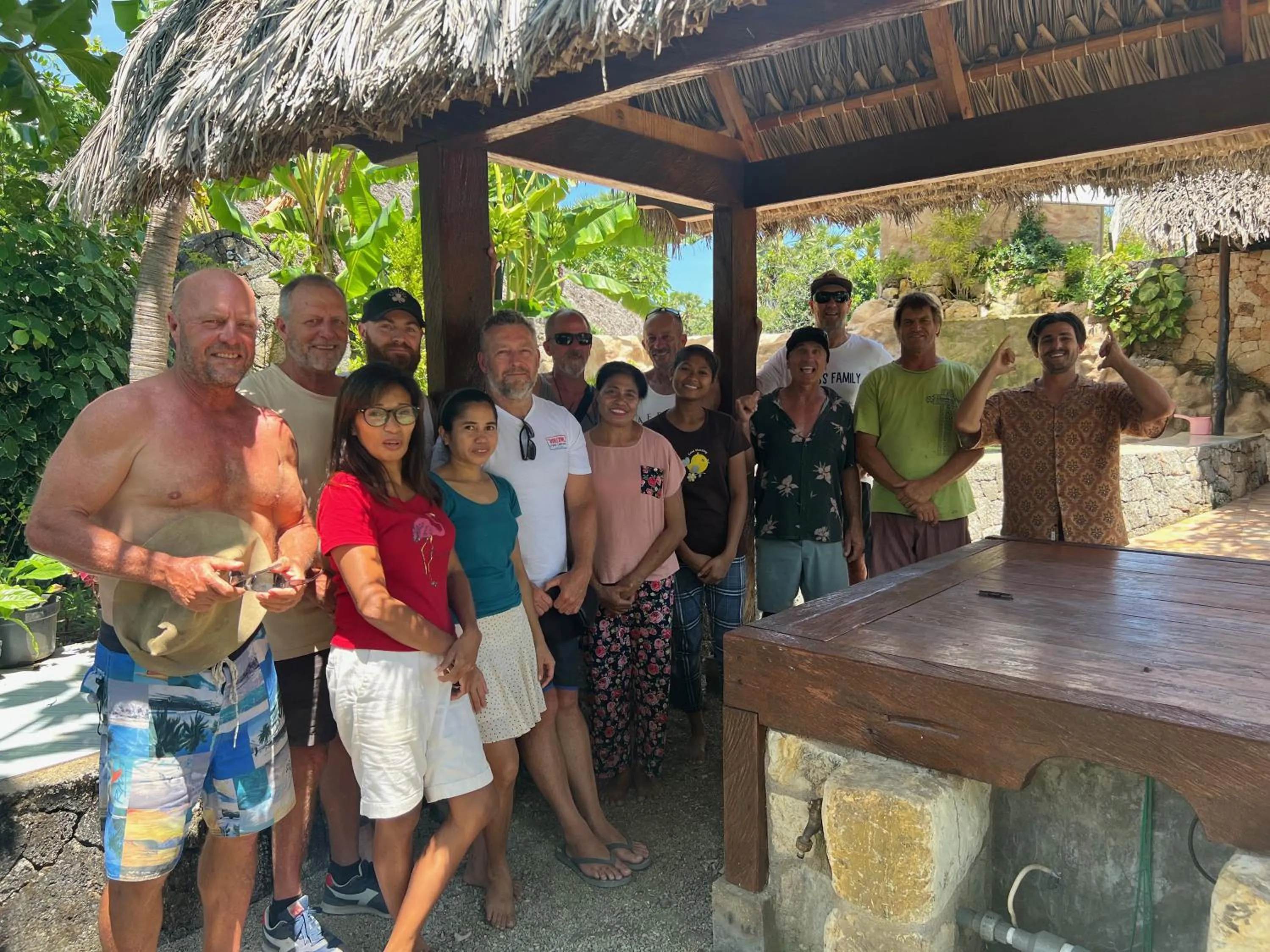 People in Rote Surf Resort - Lualemba Bungalows