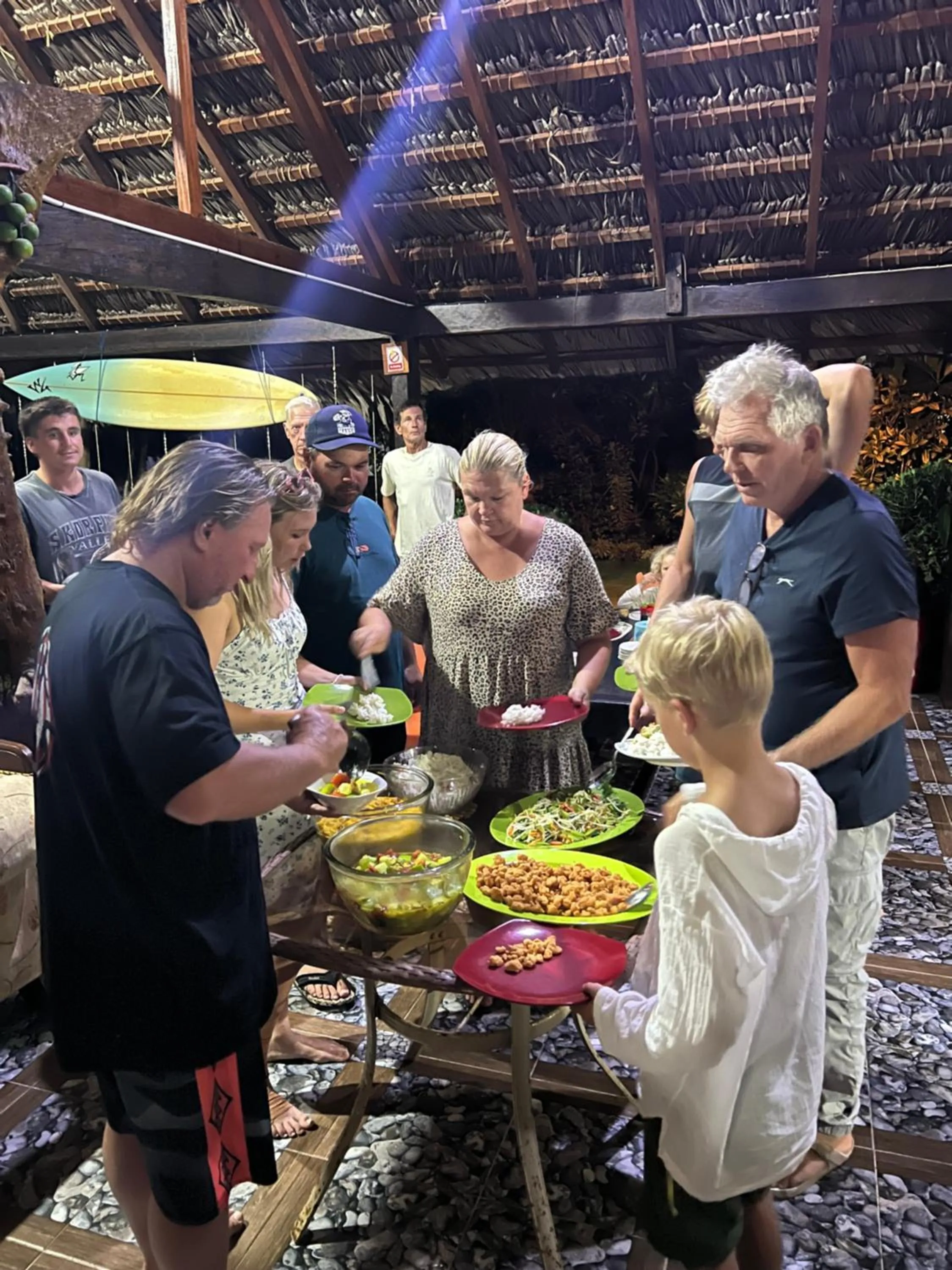 Dining area in Rote Surf Resort - Lualemba Bungalows