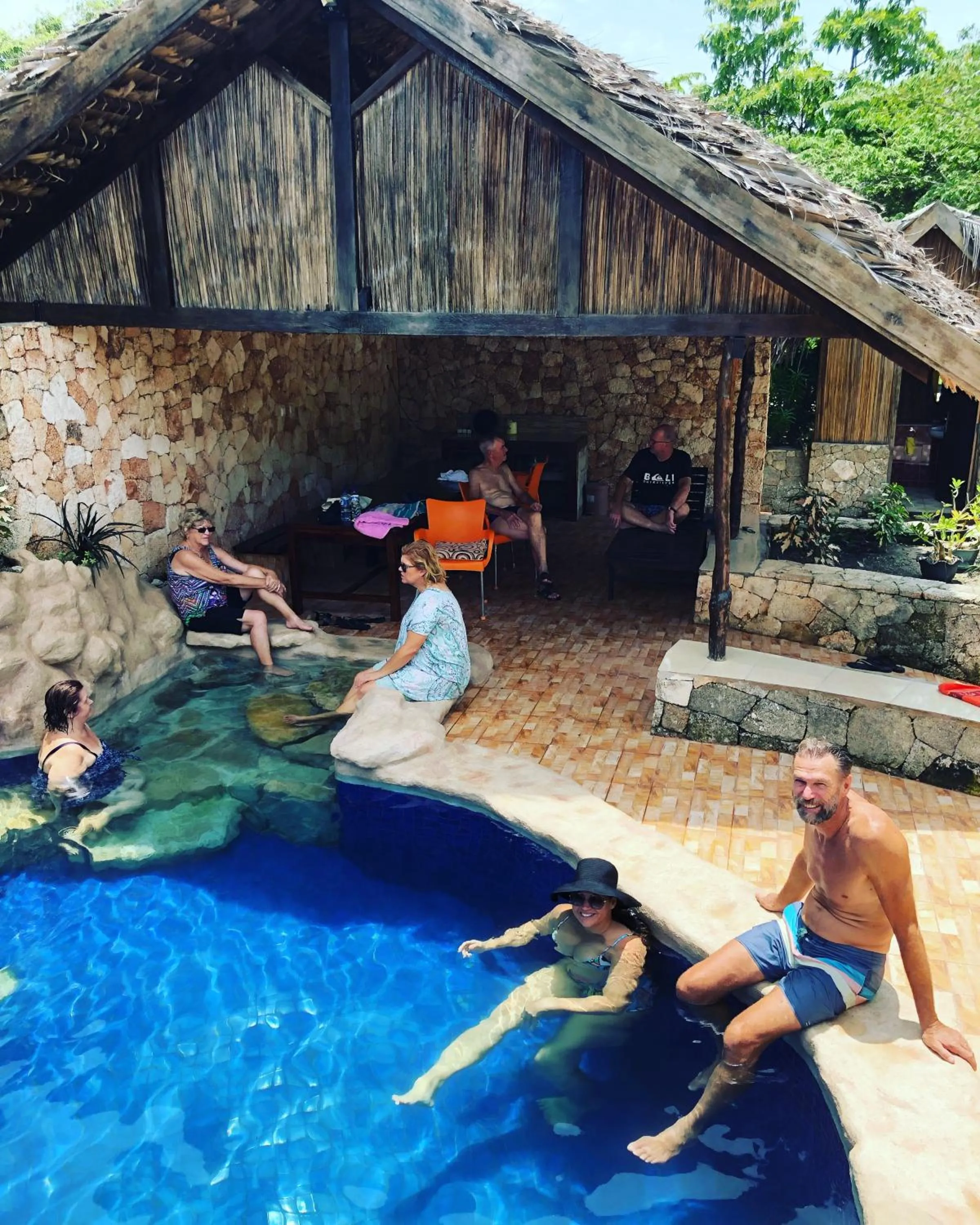 Balcony/Terrace in Rote Surf Resort - Lualemba Bungalows