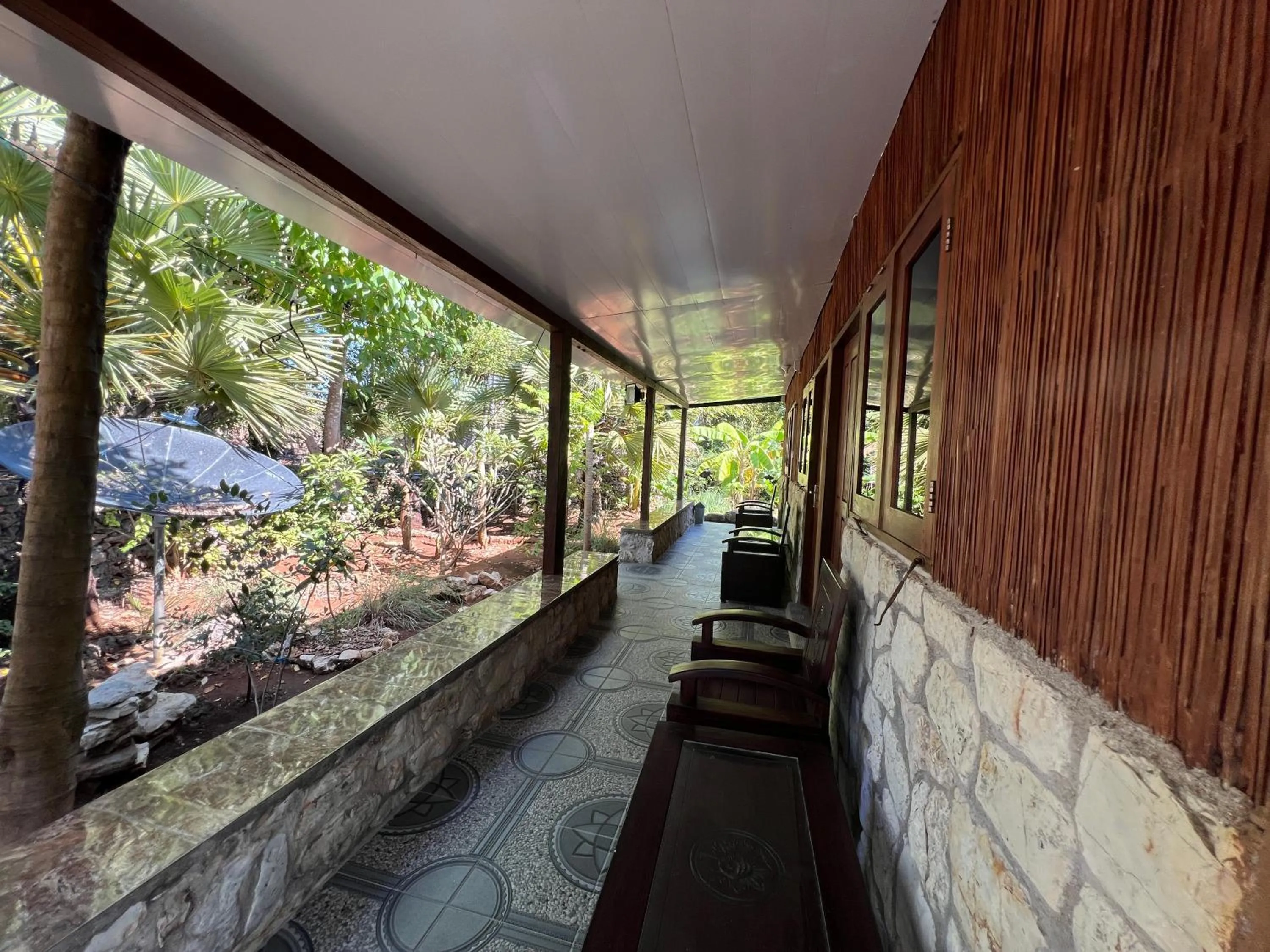 Patio in Rote Surf Resort - Lualemba Bungalows