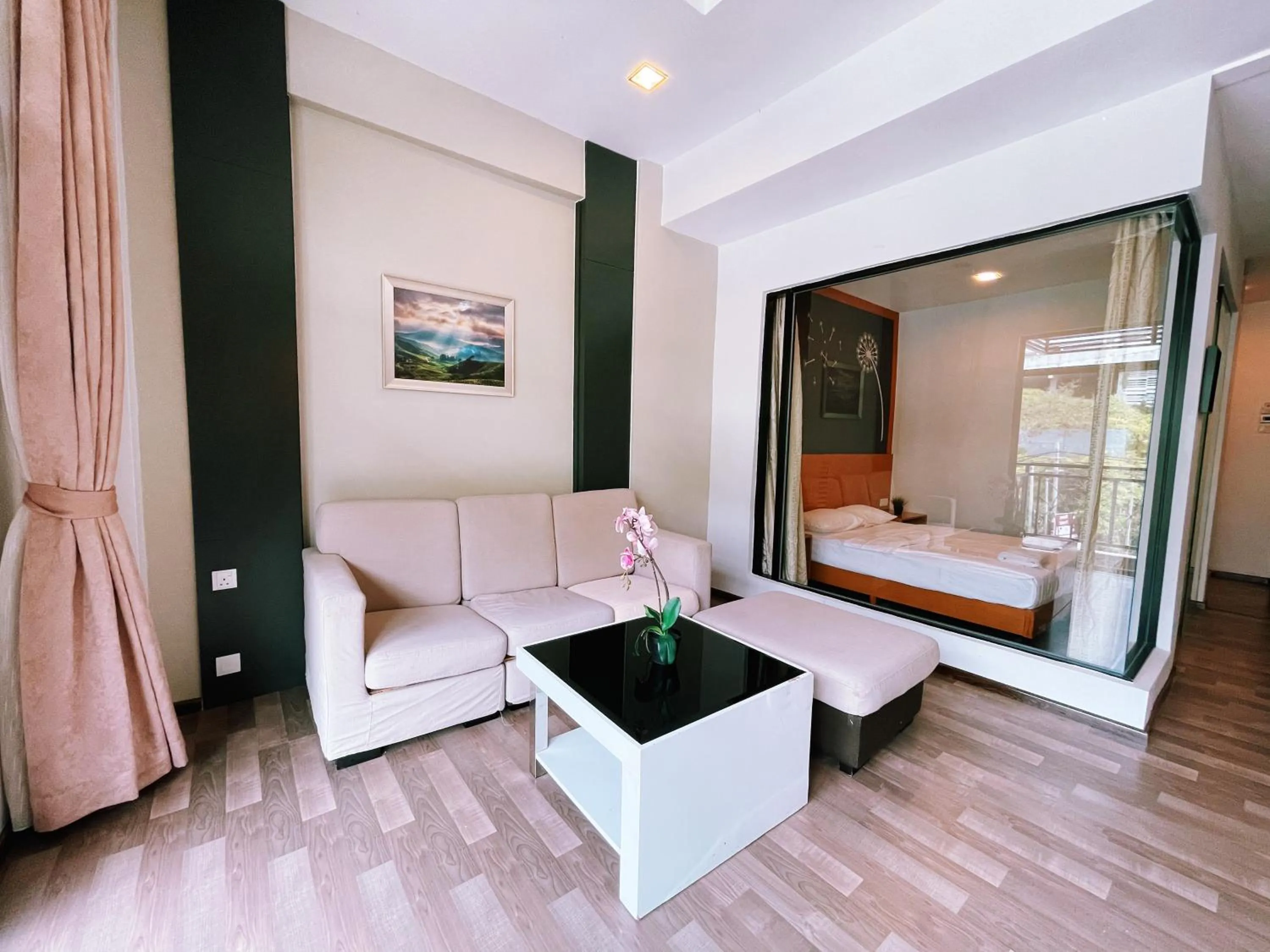 Living room, Bed in NOVA Apartment at Cameron