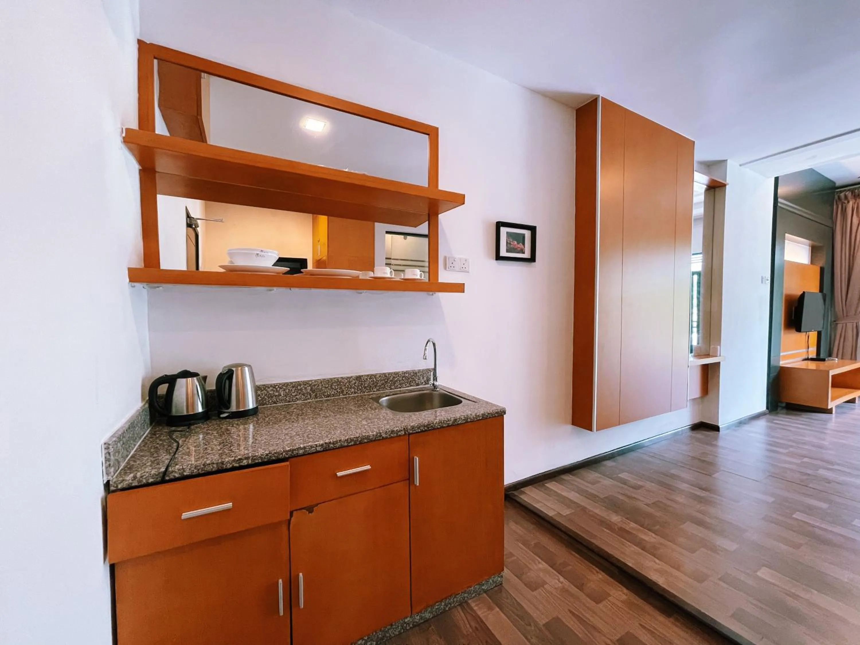 Kitchen or kitchenette in NOVA Apartment at Cameron