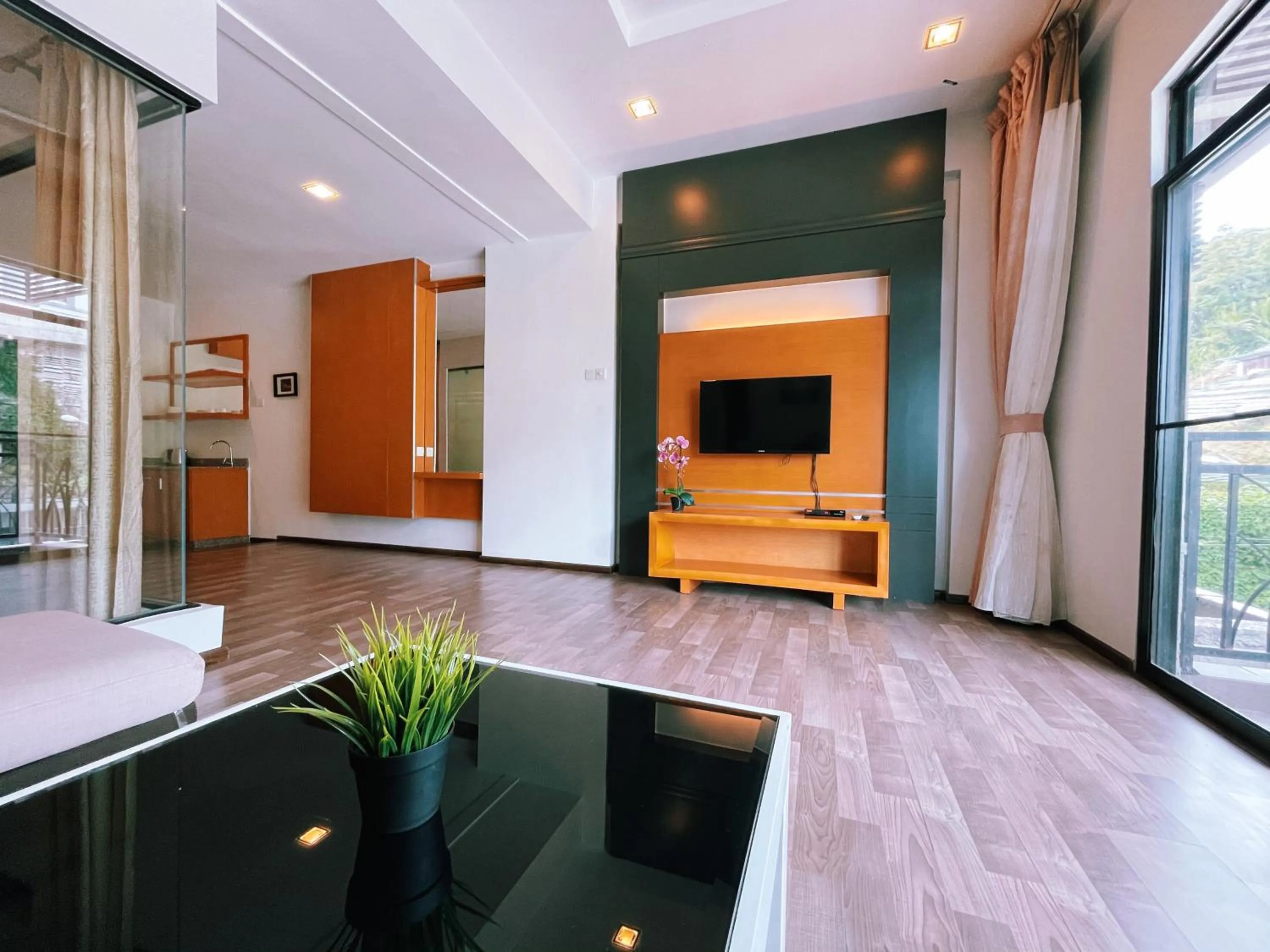 TV and multimedia in NOVA Apartment at Cameron