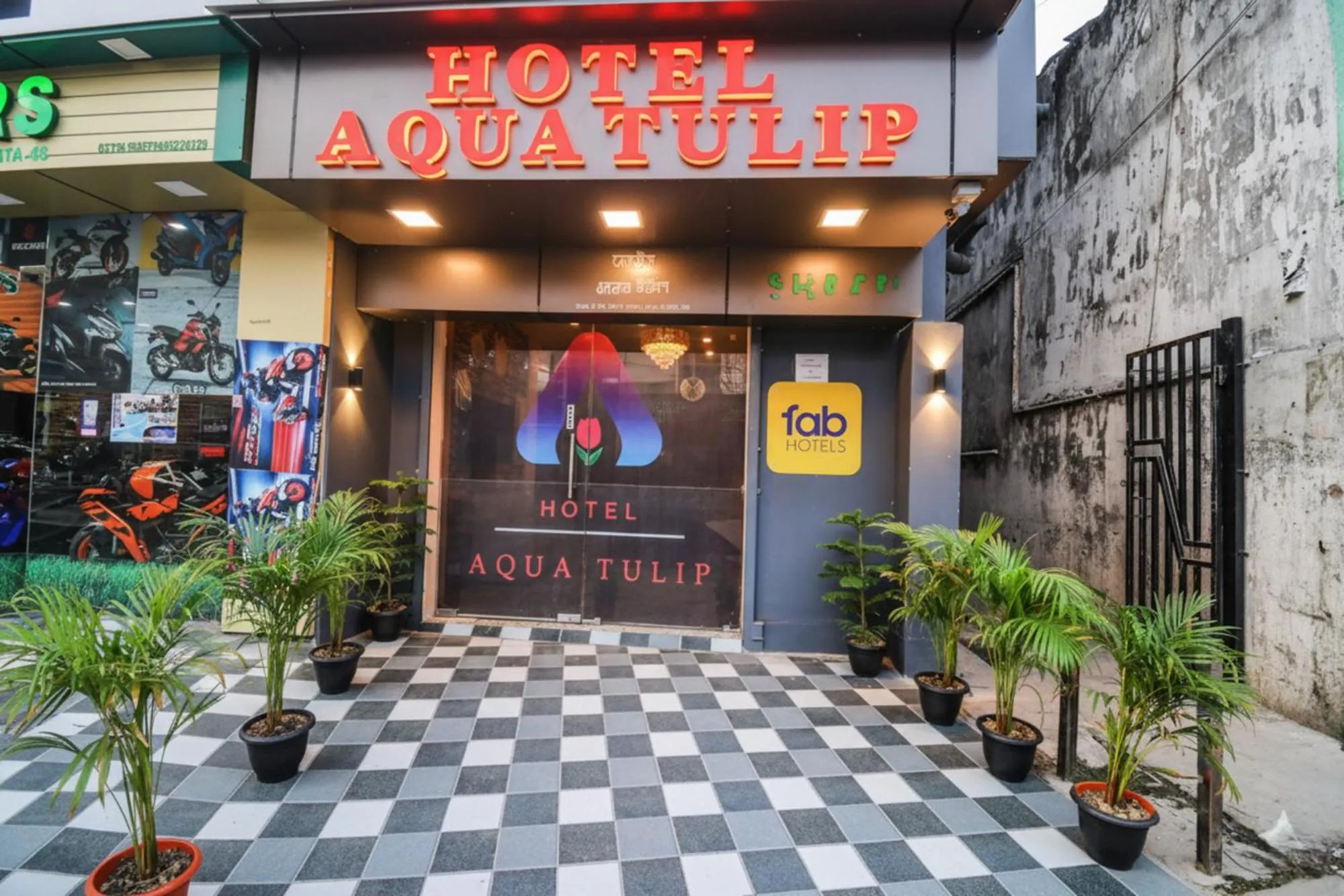 Facade/entrance in FabHotel Aqua Tulip - Nr Milan Mela