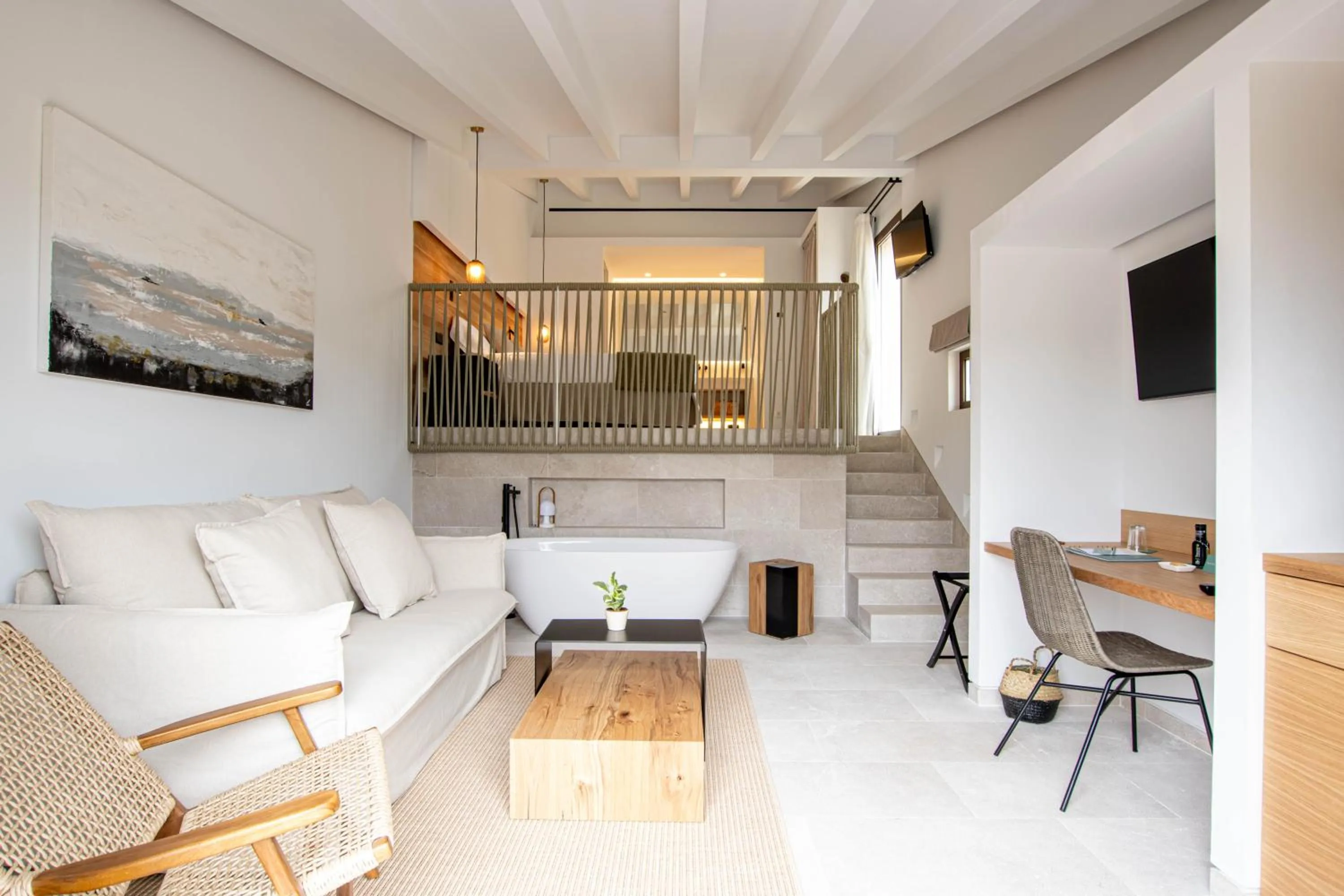 Living room in Fincahotel Treurer - Olive Grove & Grand House - Adults Only