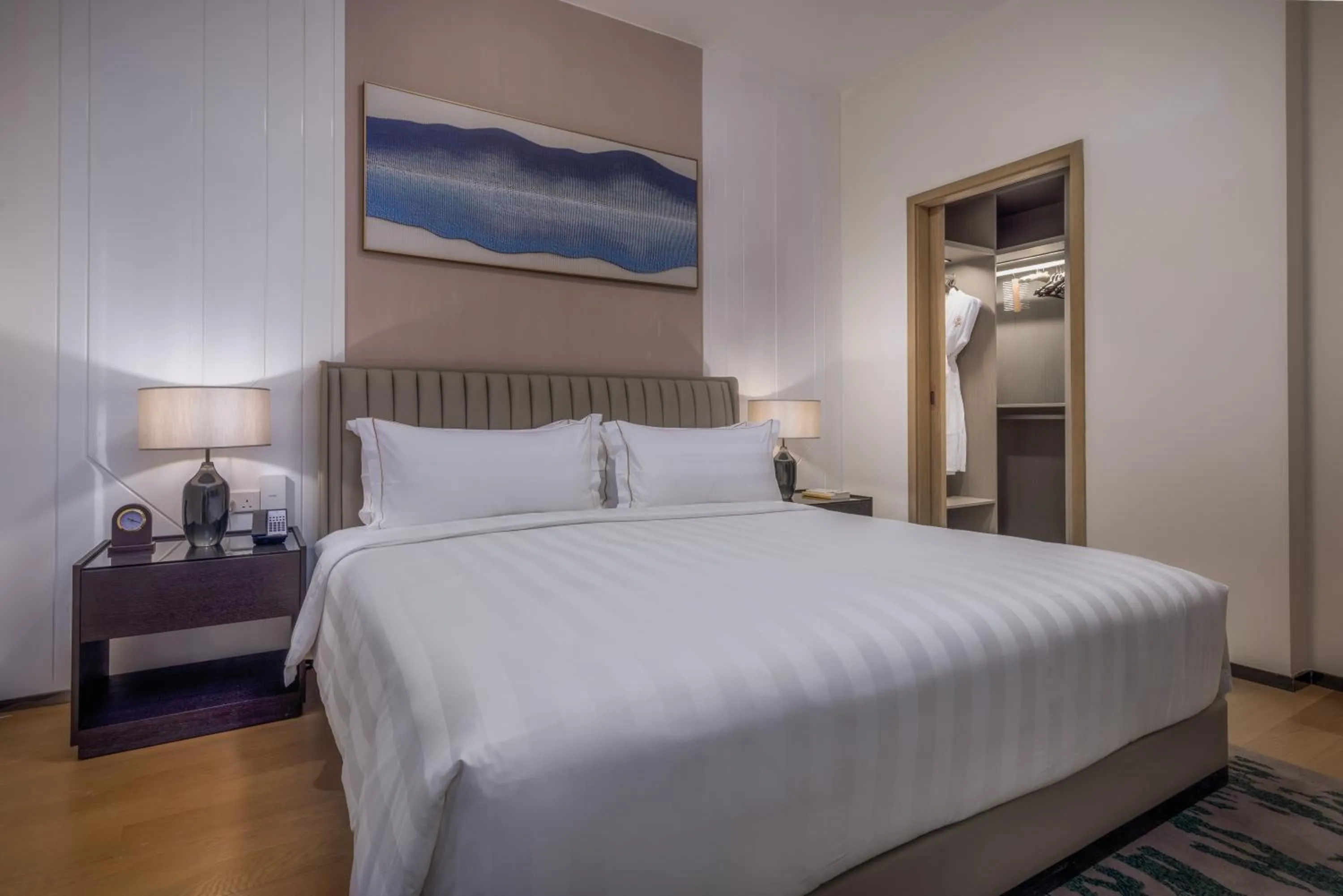 Bed in Pan Pacific Serviced Suites Nairobi