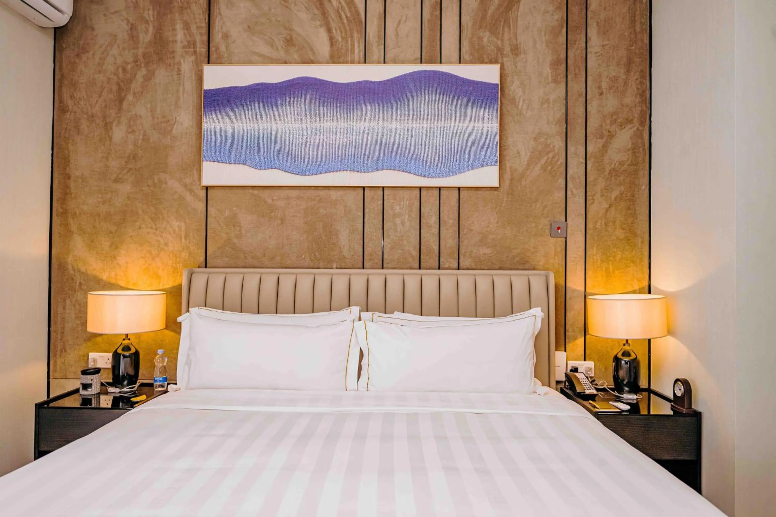 Bed in Pan Pacific Serviced Suites Nairobi