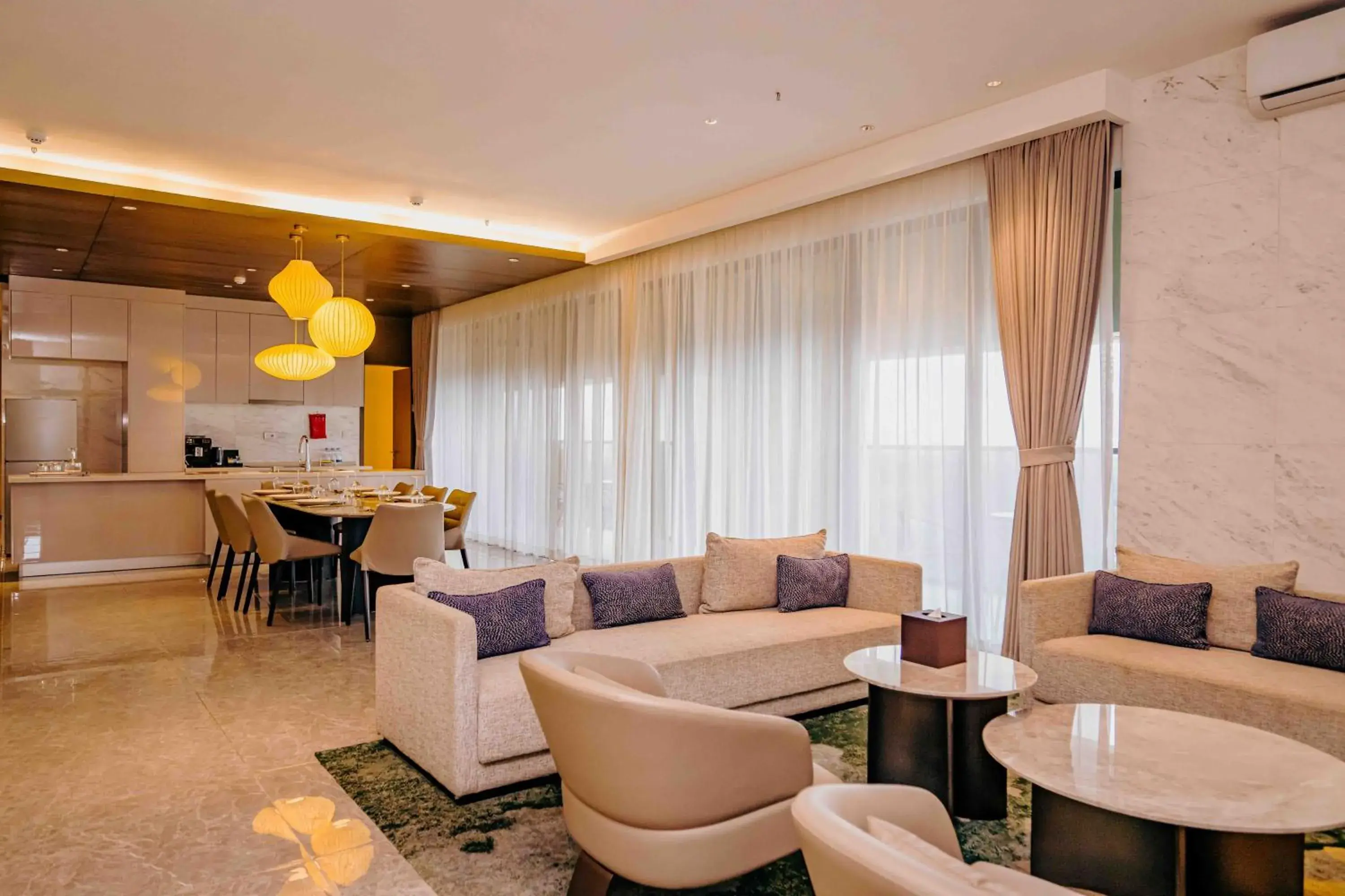 Living room in Pan Pacific Serviced Suites Nairobi Living room in Pan Pacific Serviced Suites Nairobi