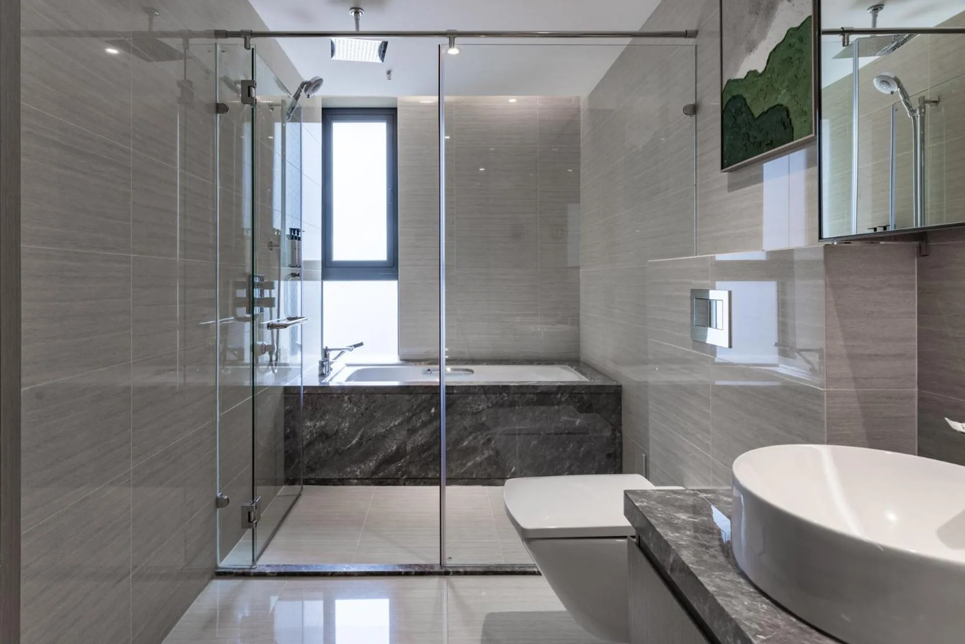 Shower in Pan Pacific Serviced Suites Nairobi