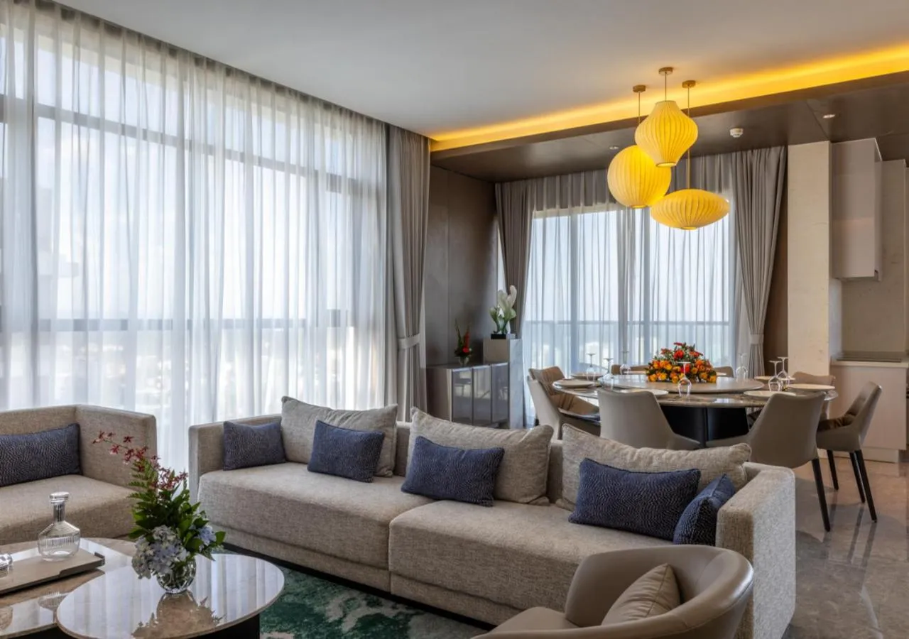 Living room in Pan Pacific Serviced Suites Nairobi