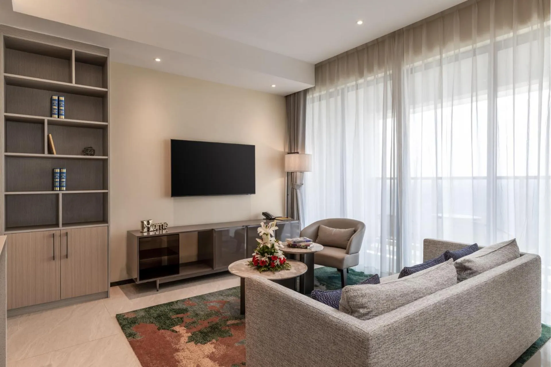 Living room in Pan Pacific Serviced Suites Nairobi