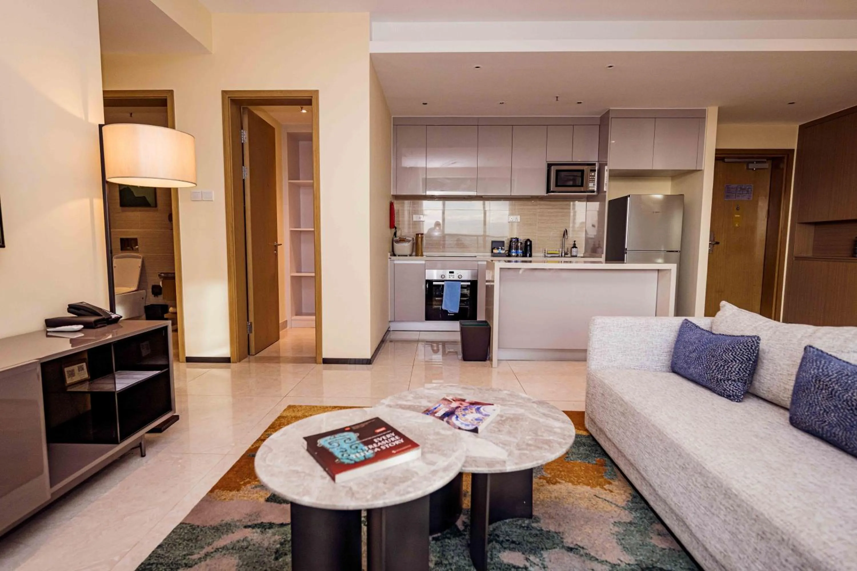 Living room in Pan Pacific Serviced Suites Nairobi