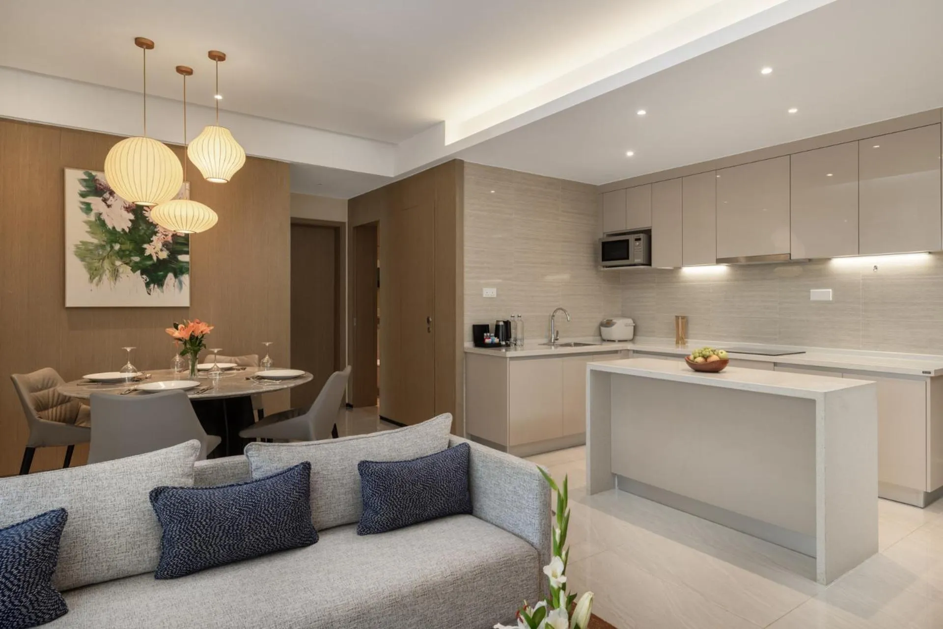 Kitchen or kitchenette in Pan Pacific Serviced Suites Nairobi