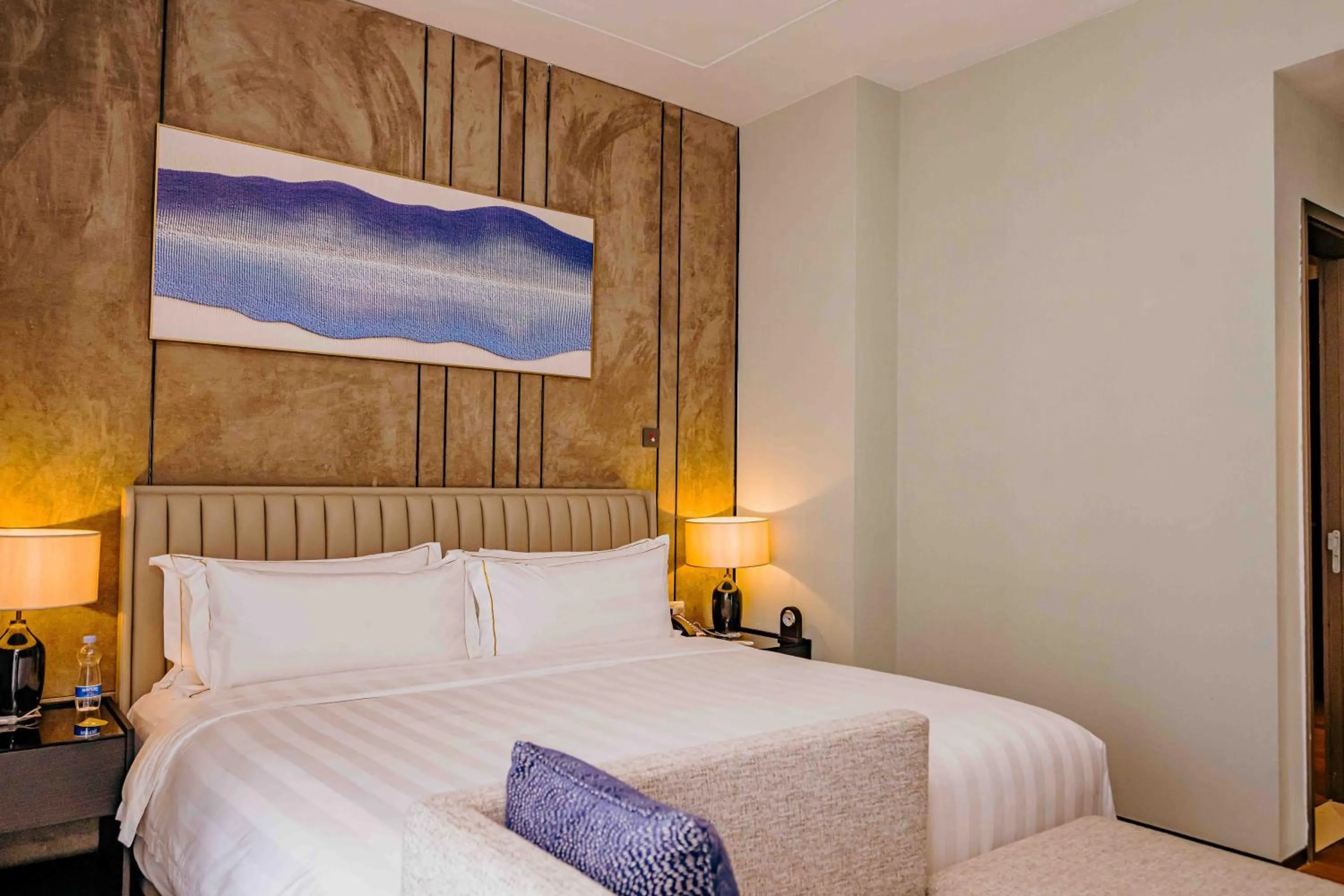 Bed in Pan Pacific Serviced Suites Nairobi