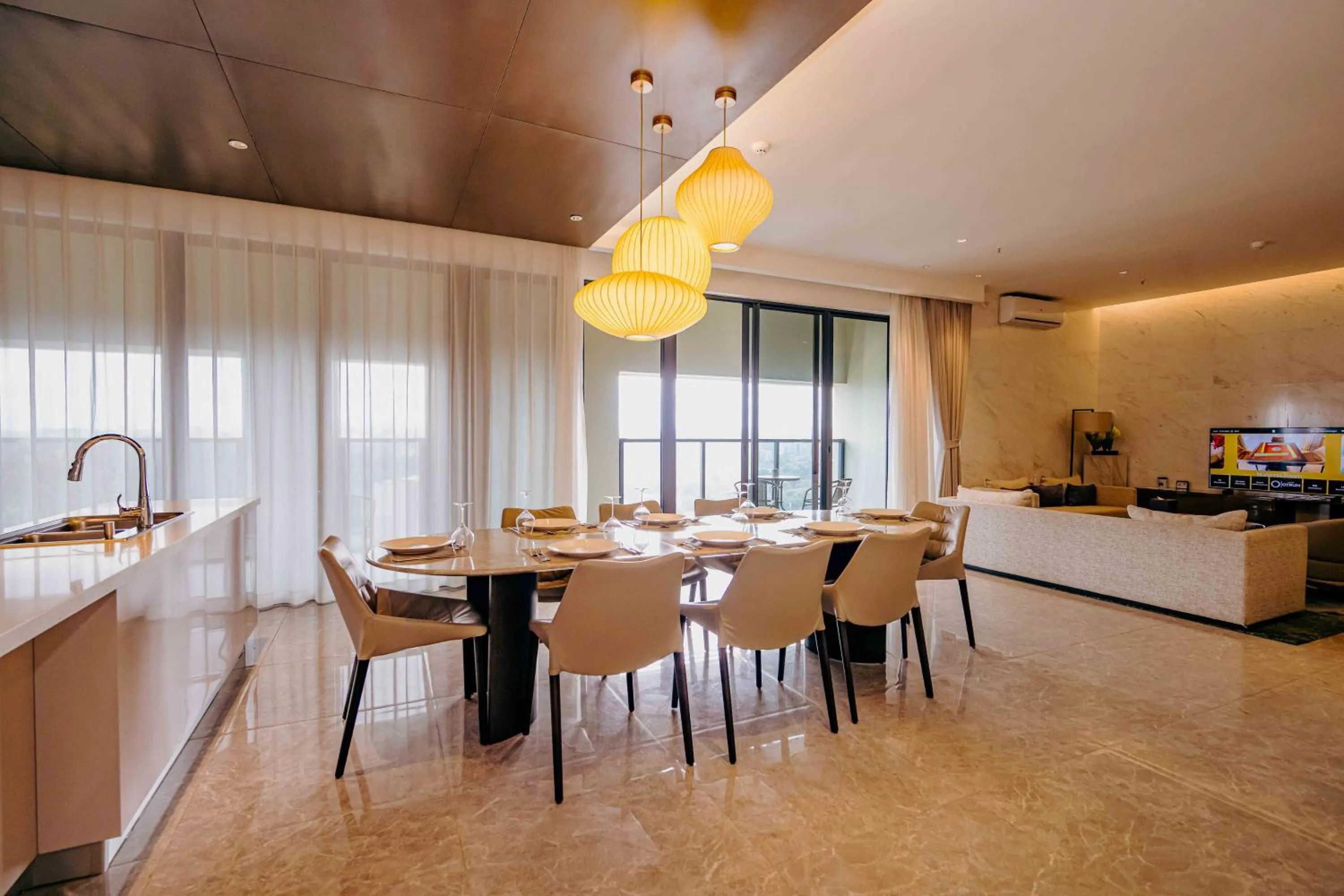 Living room in Pan Pacific Serviced Suites Nairobi