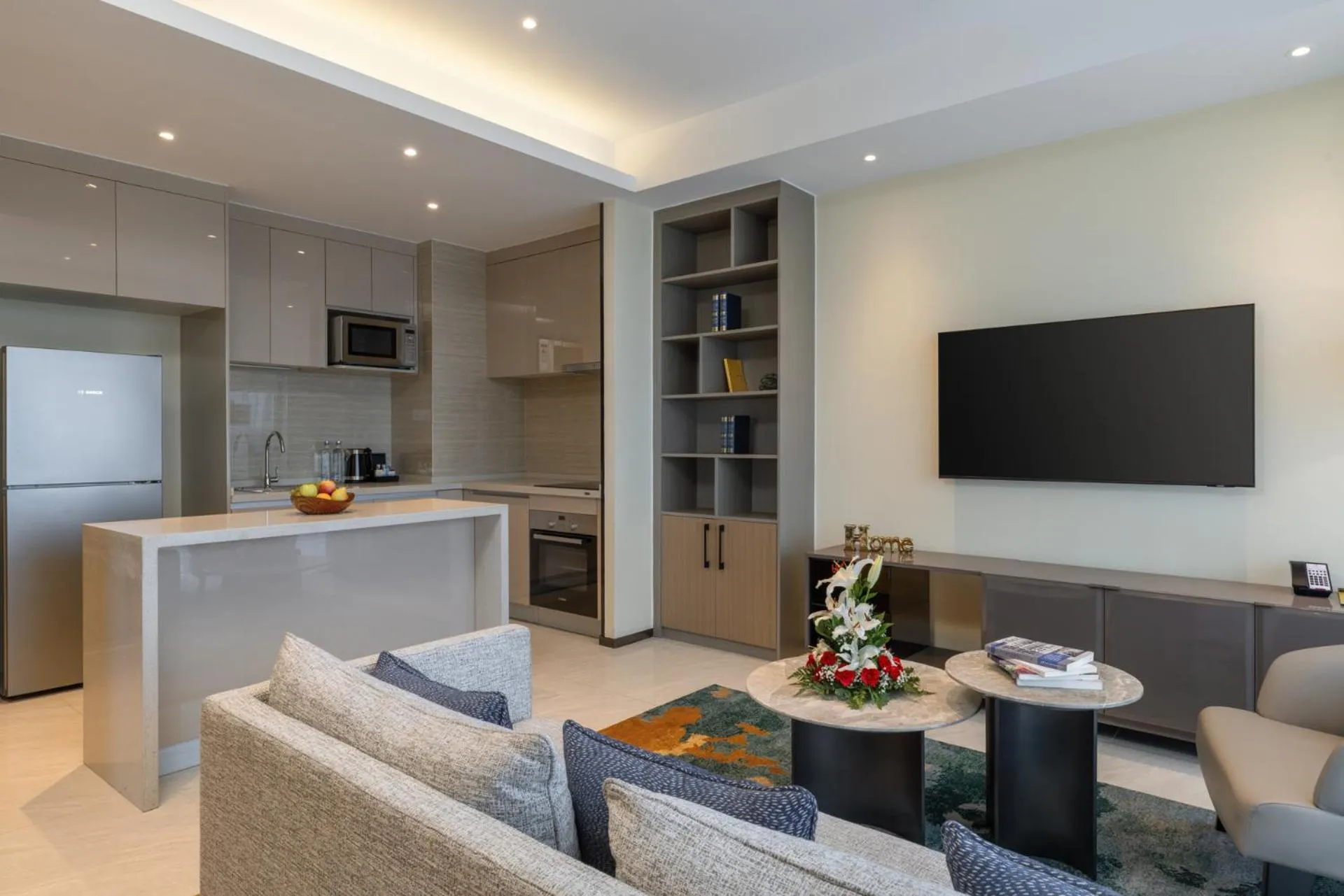 Living room in Pan Pacific Serviced Suites Nairobi