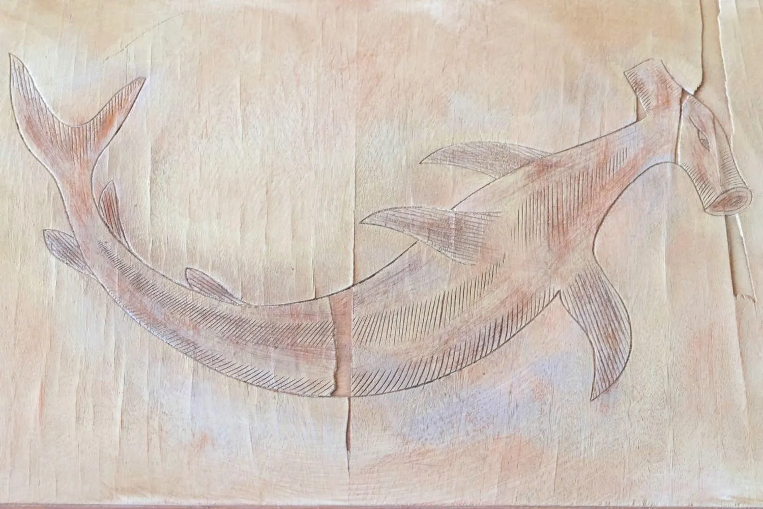 Decorative detail in Hostal ROM Familiar