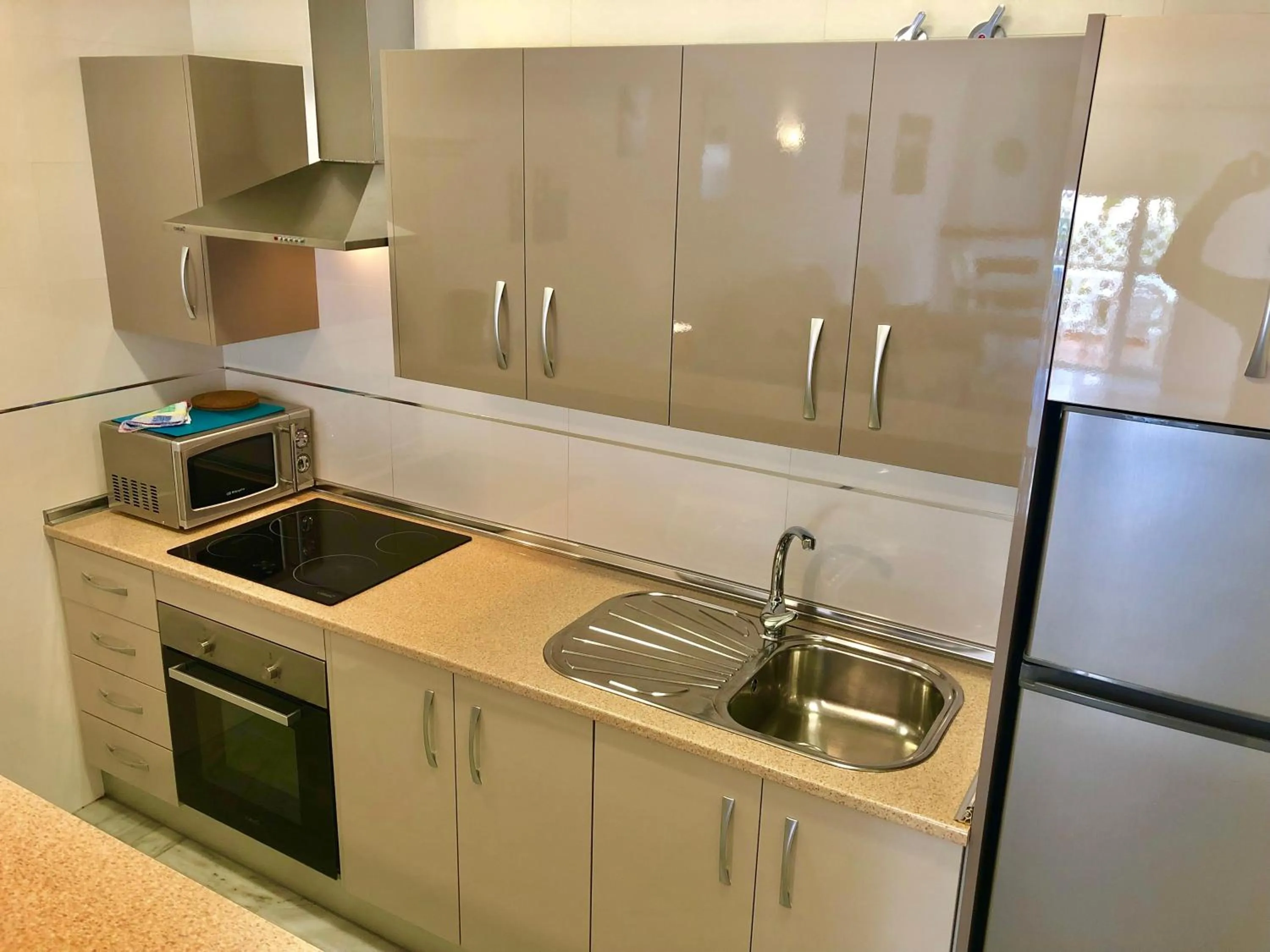 Kitchen or kitchenette in Apartamentos Las Rosas de Capistrano